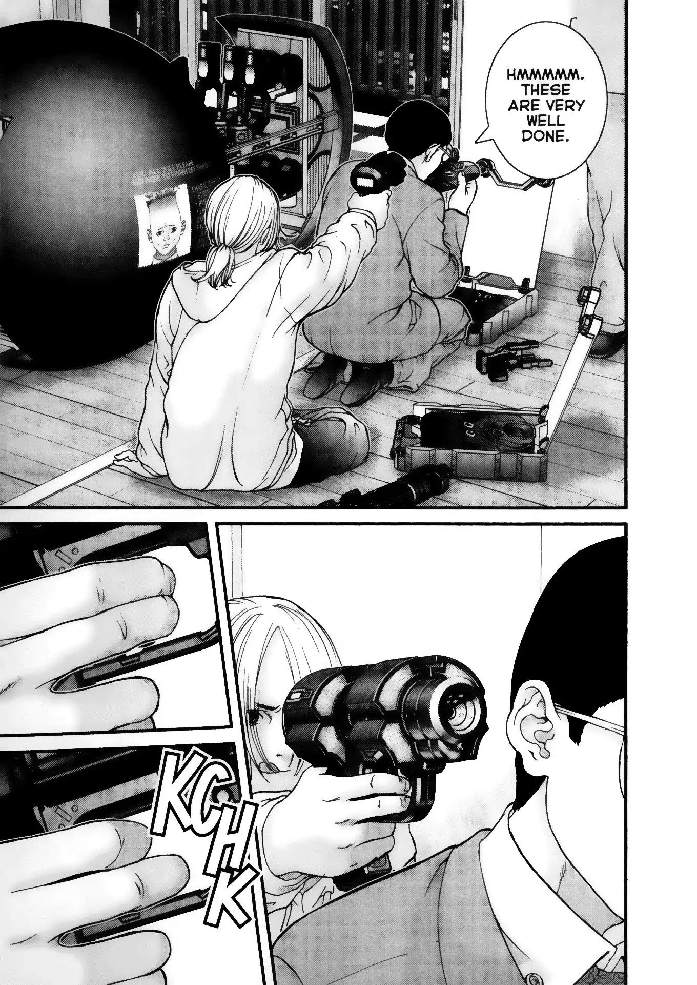 Gantz Chapter 4 page 15 - Chapter 4: Vol.1 0004: Command from the Black Sphere