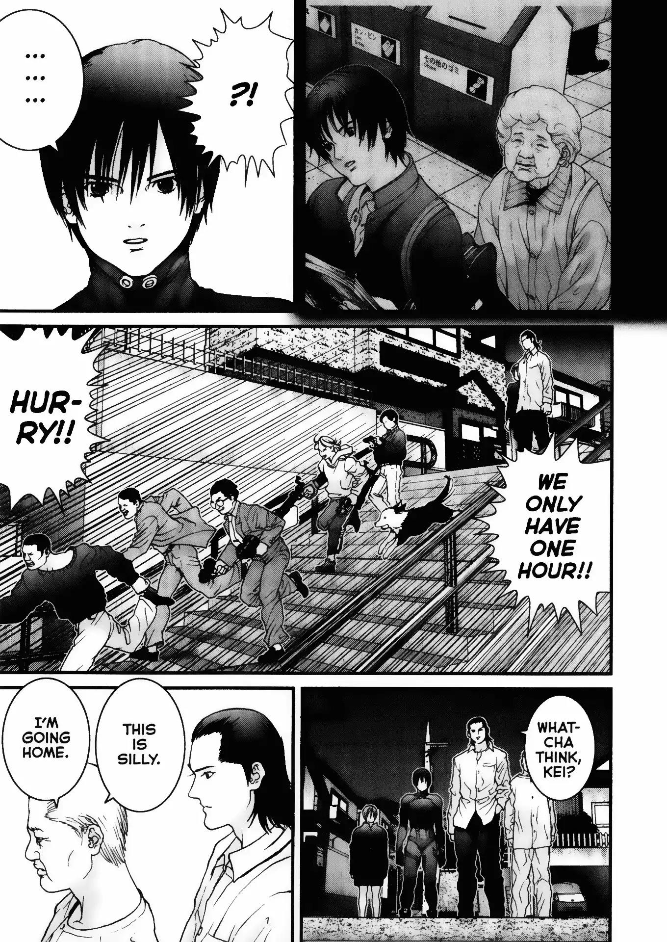 Gantz Chapter 5 page 15 - Chapter 5: Vol.1 0005: Illusion