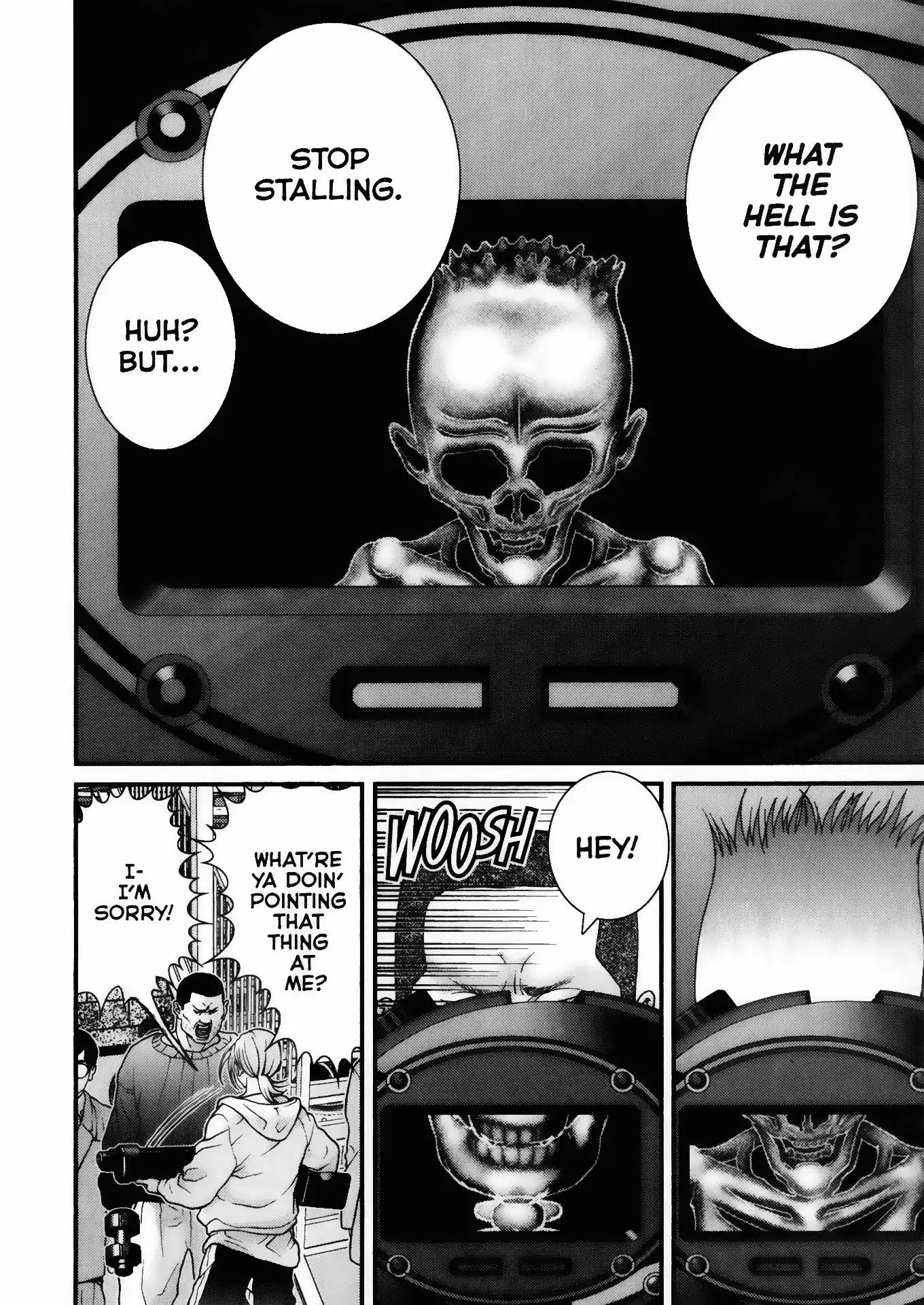 Gantz Chapter 6 page 10 - Chapter 6: Vol.1 0006: Encounter with the Onion Alien