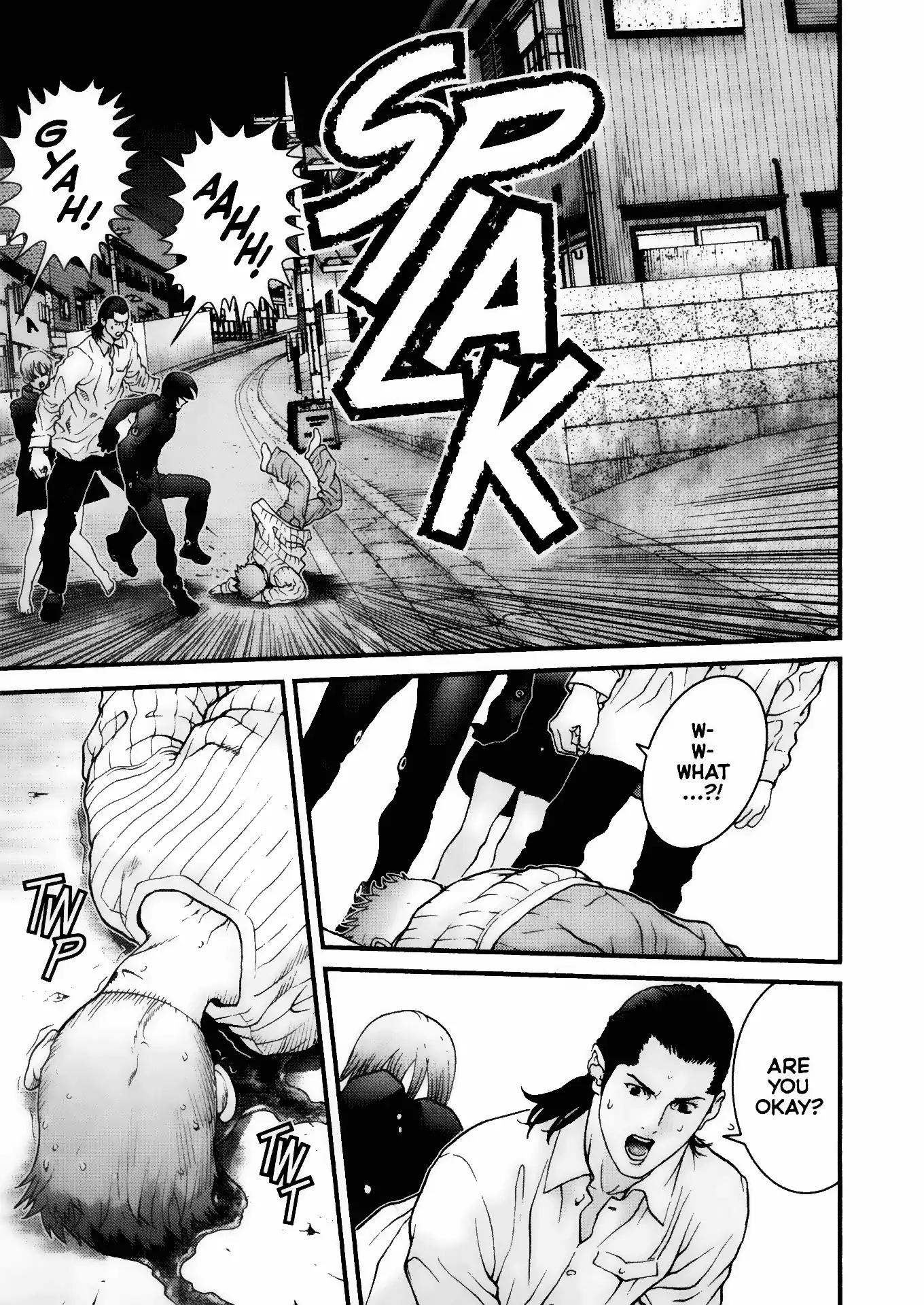 Gantz Chapter 6 page 15 - Chapter 6: Vol.1 0006: Encounter with the Onion Alien