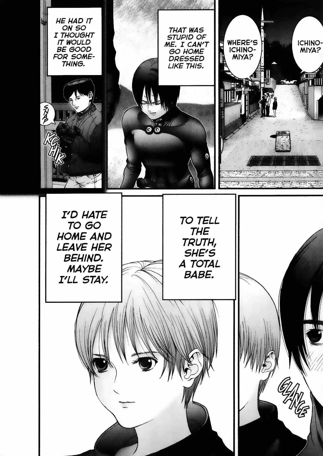 Gantz Chapter 6 page 4 - Chapter 6: Vol.1 0006: Encounter with the Onion Alien