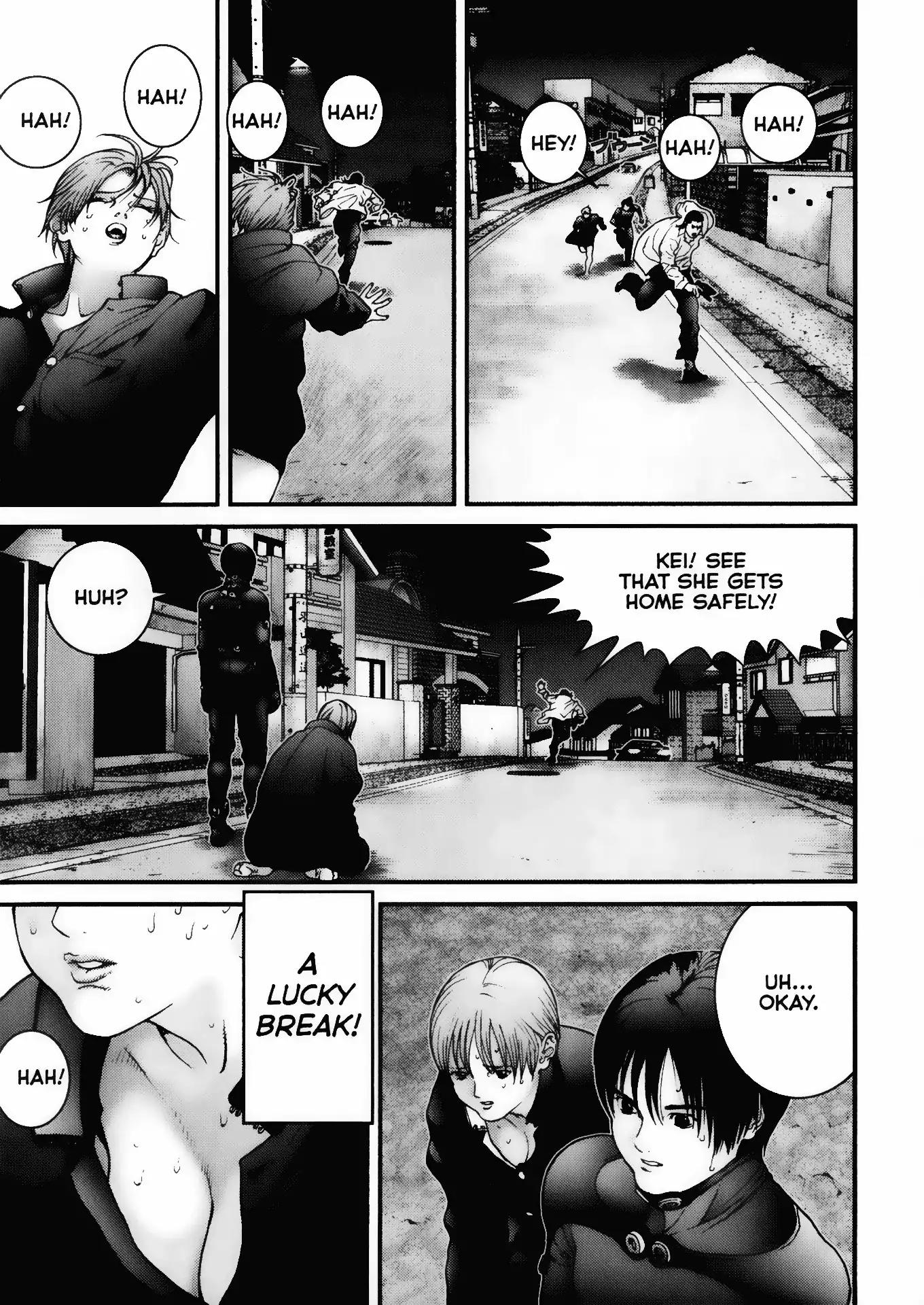 Gantz Chapter 7 page 10 - Chapter 7: Vol.1 0007: Non-Preplanned Harmony