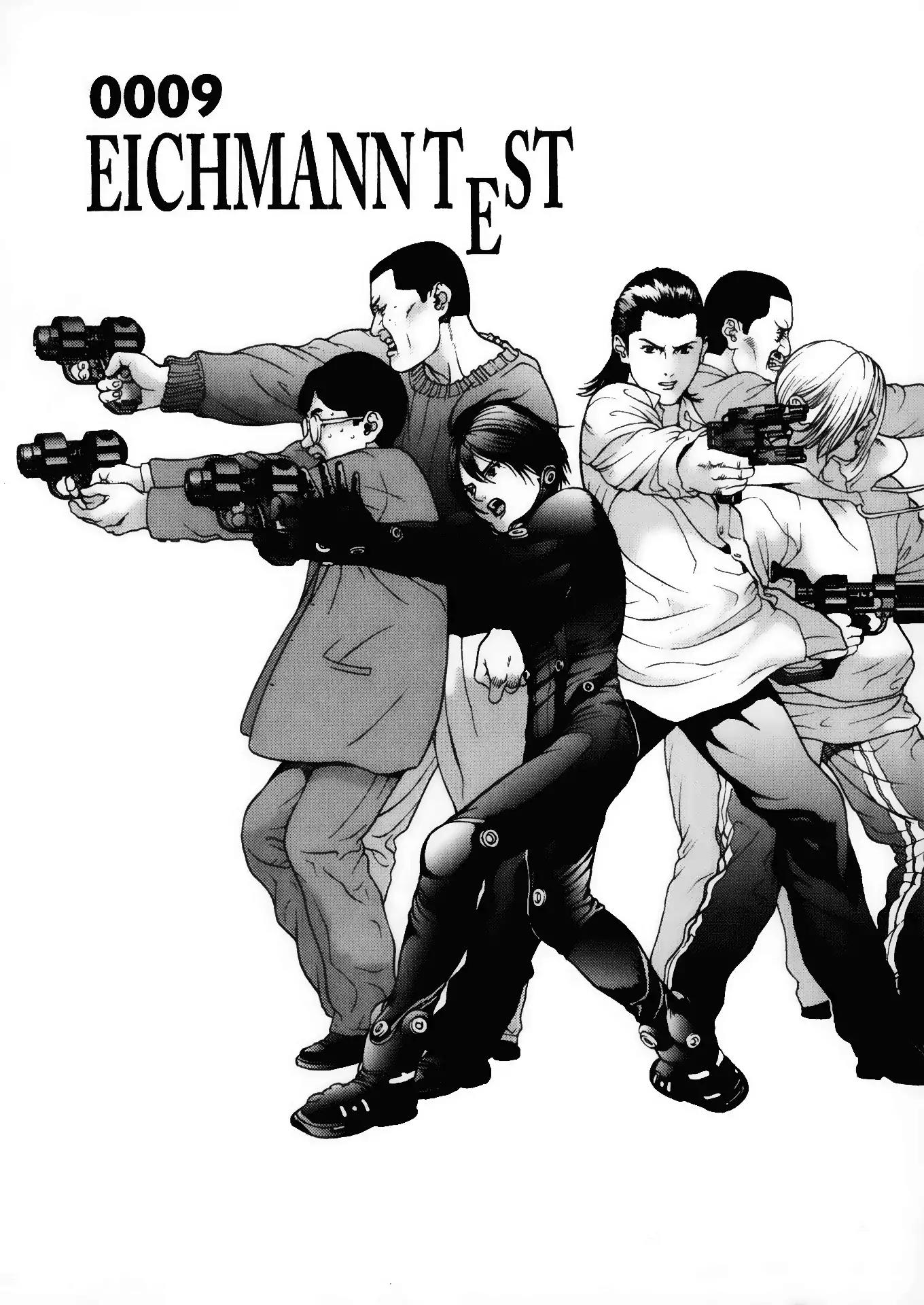 Gantz Chapter 9 page 1 - Chapter 9: Vol.1 0009: Eichmann Test