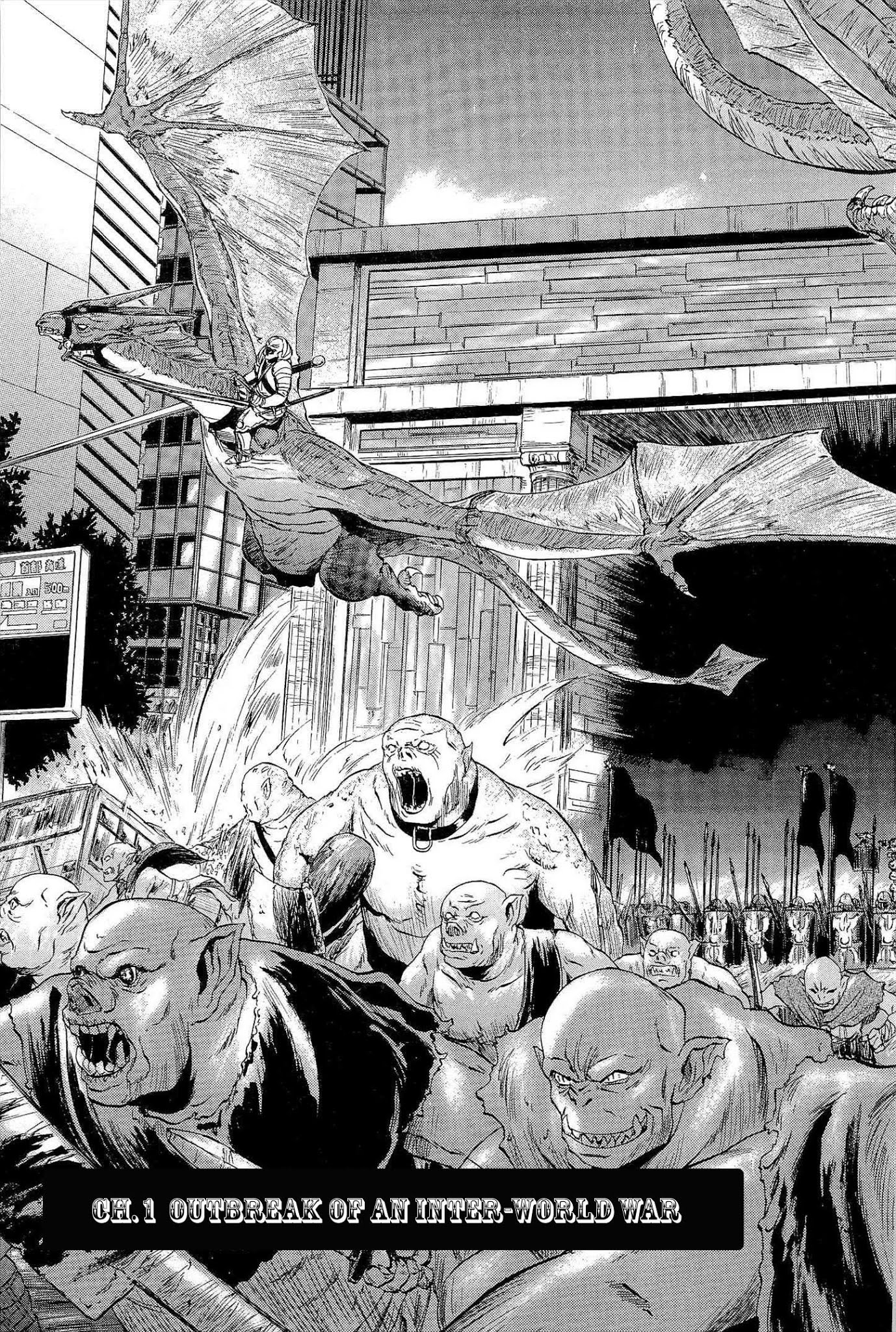 Gate - Jietai Kare no Chi nite, Kaku Tatakeri Chapter 1 page 13 - Chapter 1: Outbreak of an Inter-World War