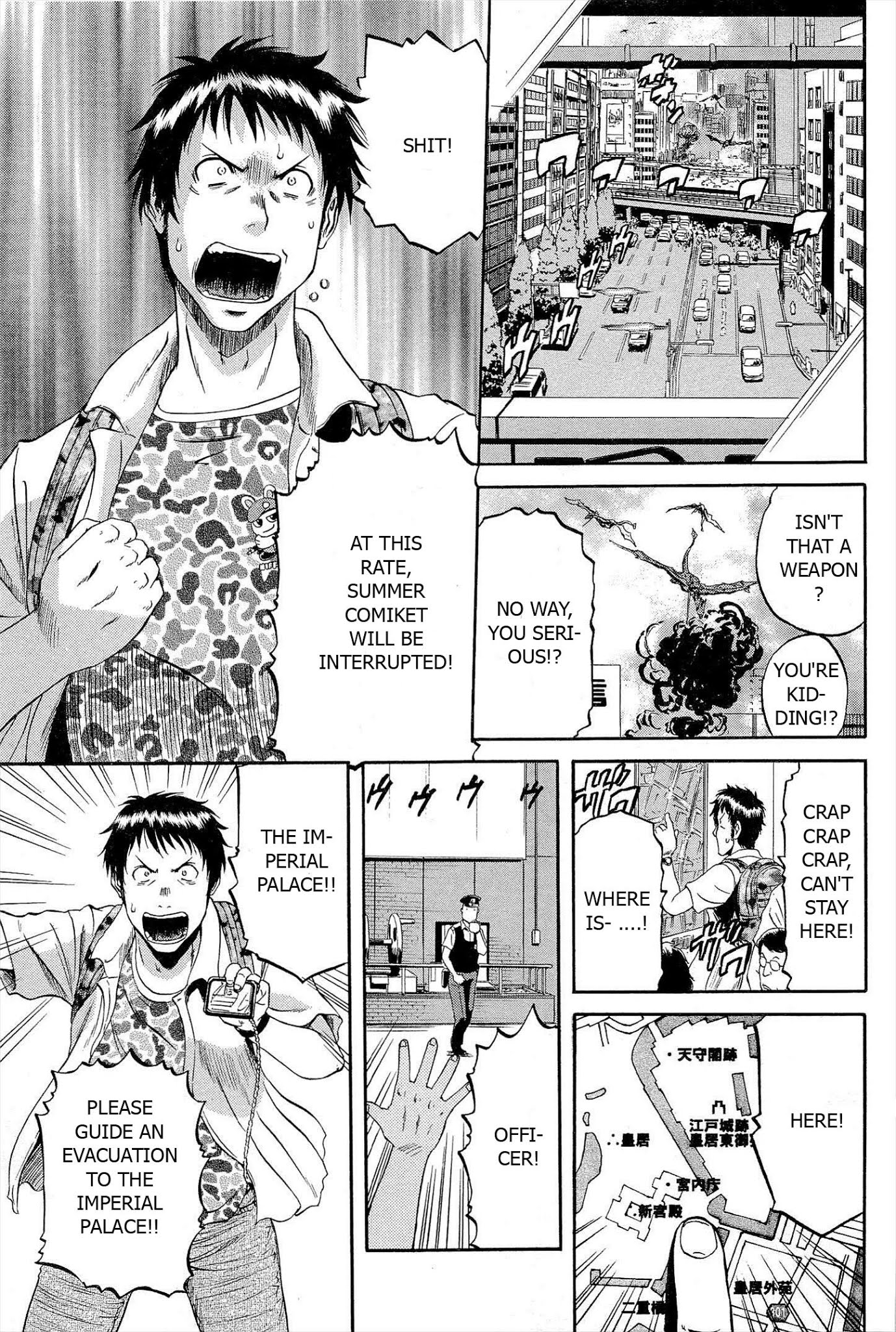 Gate - Jietai Kare no Chi nite, Kaku Tatakeri Chapter 1 page 22 - Chapter 1: Outbreak of an Inter-World War