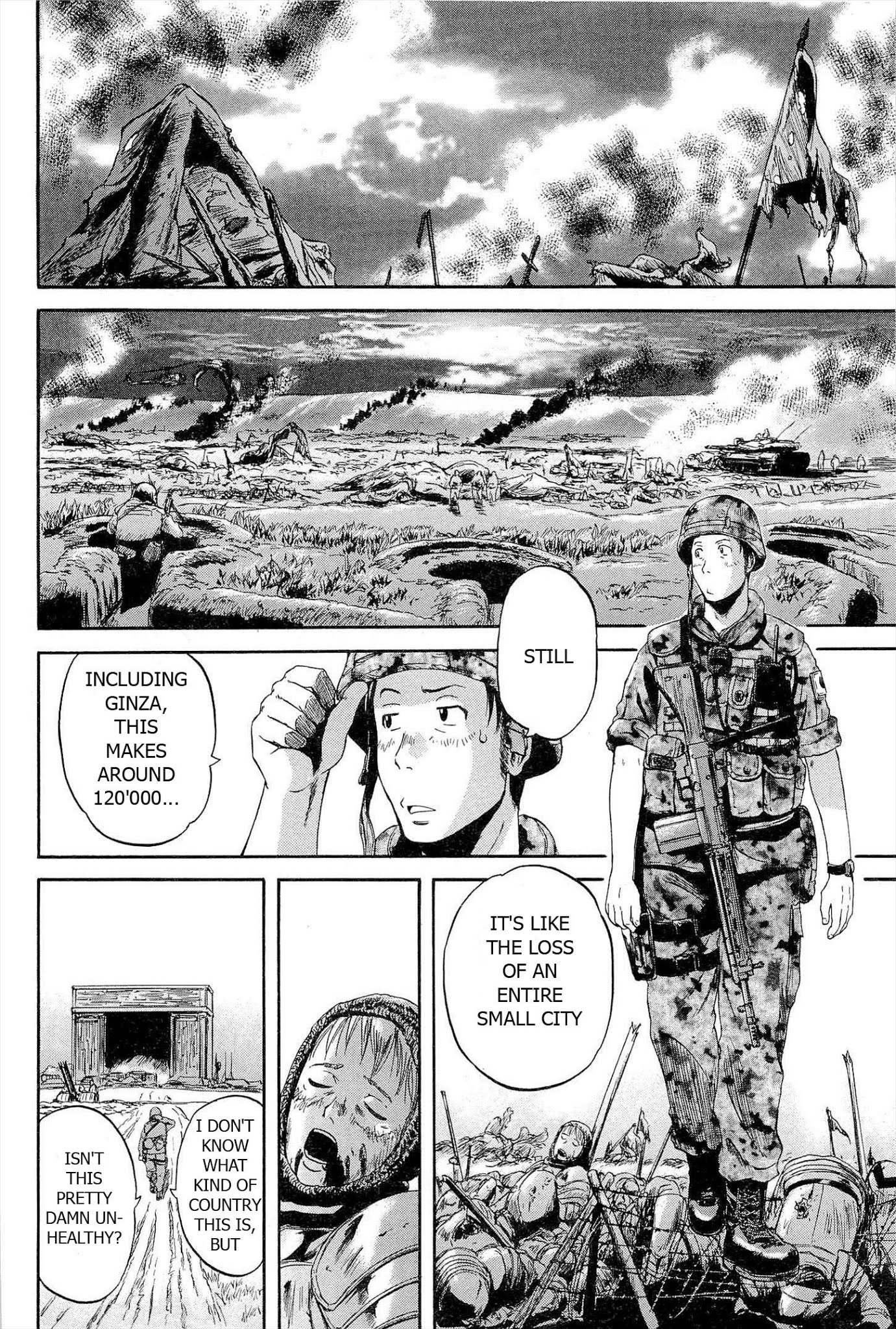 Gate - Jietai Kare no Chi nite, Kaku Tatakeri Chapter 1 page 37 - Chapter 1: Outbreak of an Inter-World War