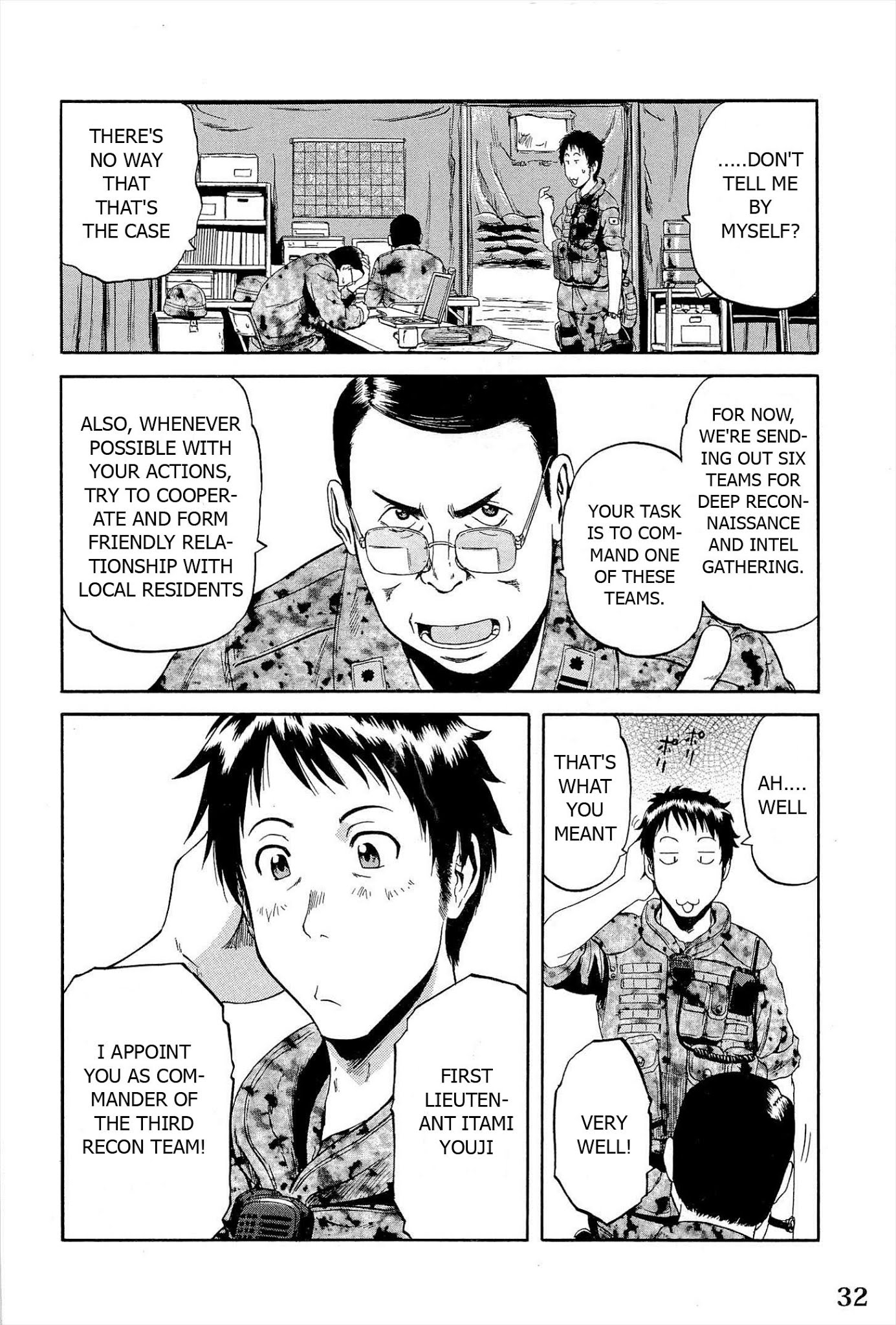 Gate - Jietai Kare no Chi nite, Kaku Tatakeri Chapter 1 page 39 - Chapter 1: Outbreak of an Inter-World War