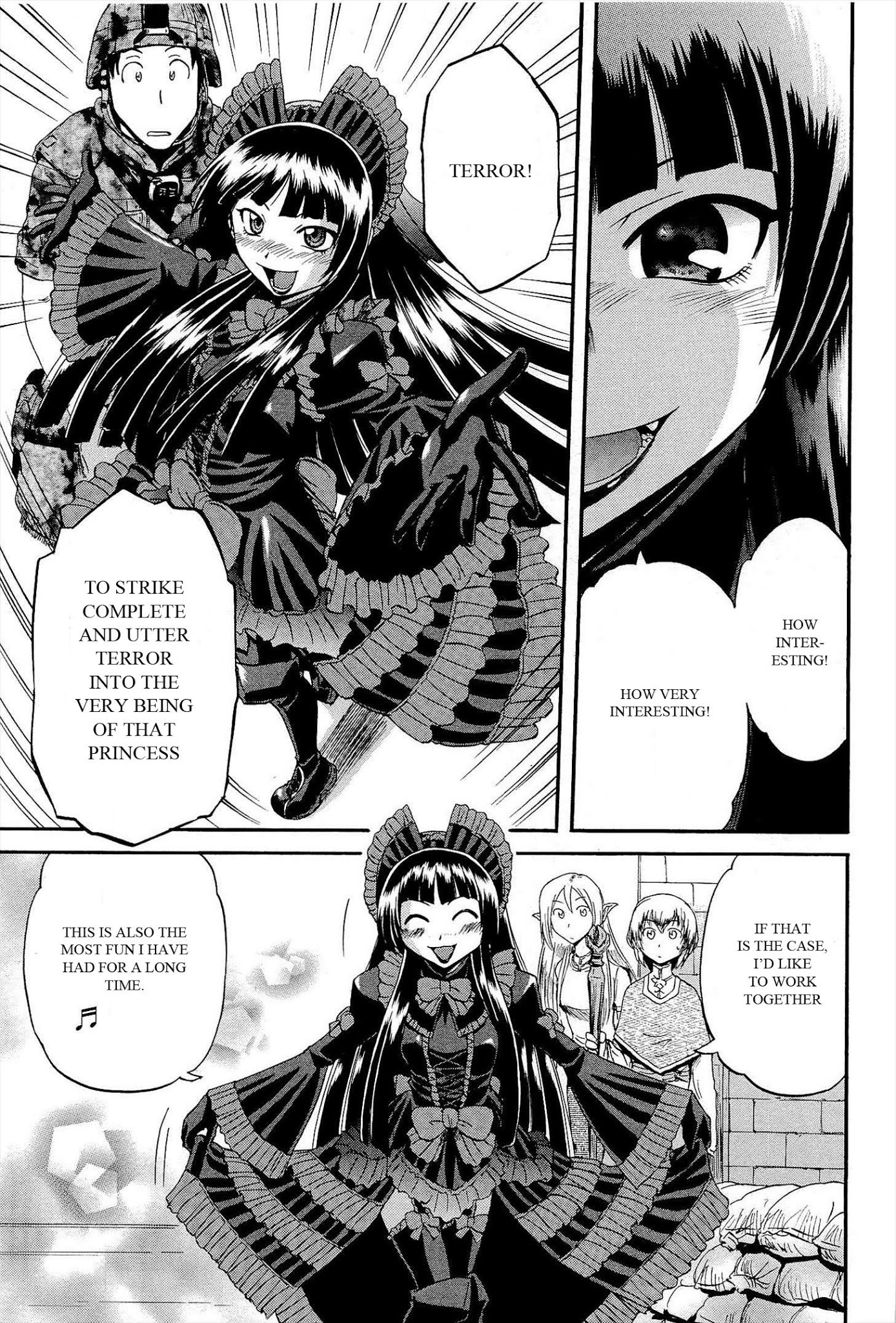 Gate - Jietai Kare no Chi nite, Kaku Tatakeri Chapter 10 page 21 - Chapter 10: Hymn of Emroy