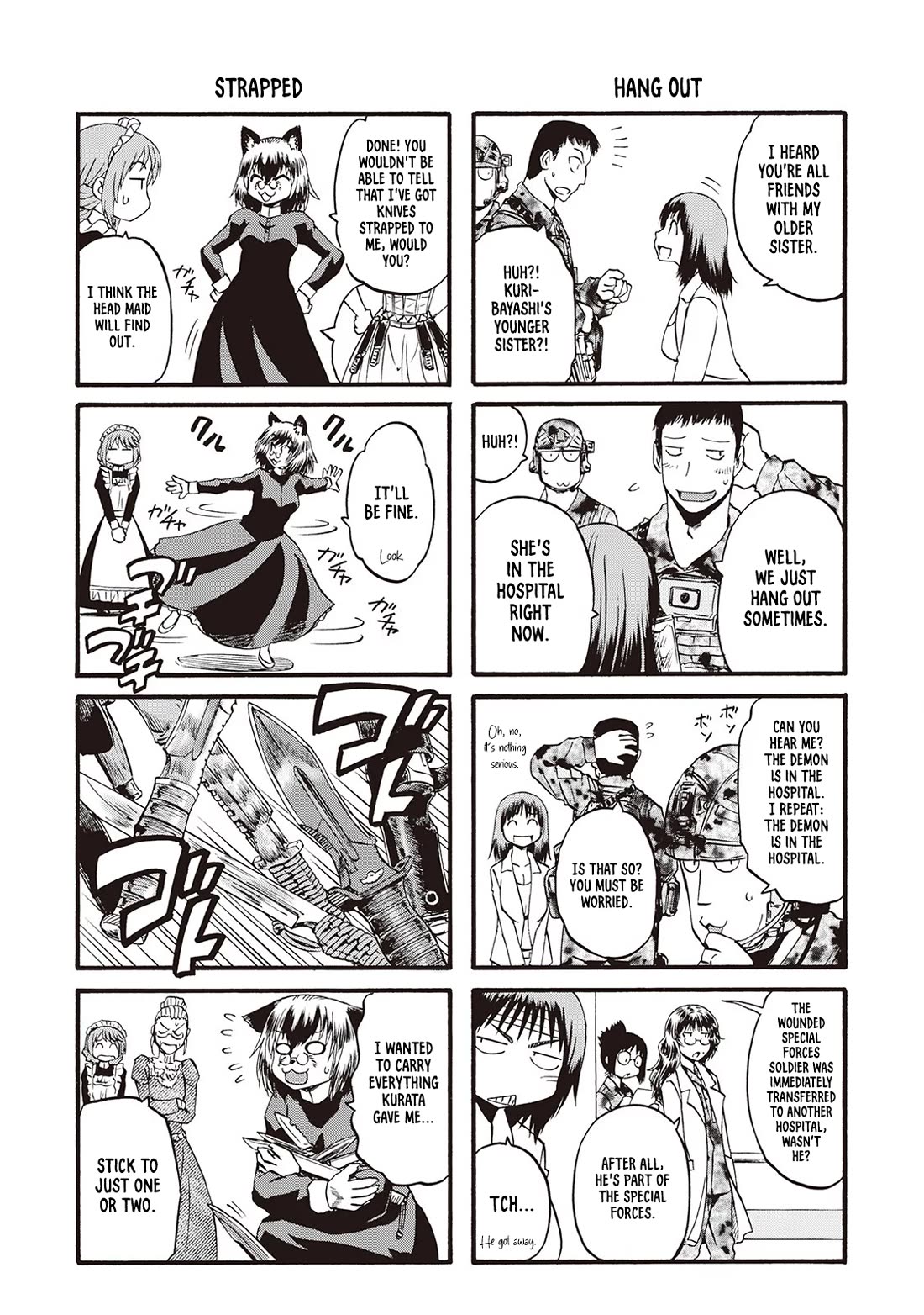 Gate - Jietai Kare no Chi nite, Kaku Tatakeri Chapter 104.6 page 5 - Chapter 104.6: Begging