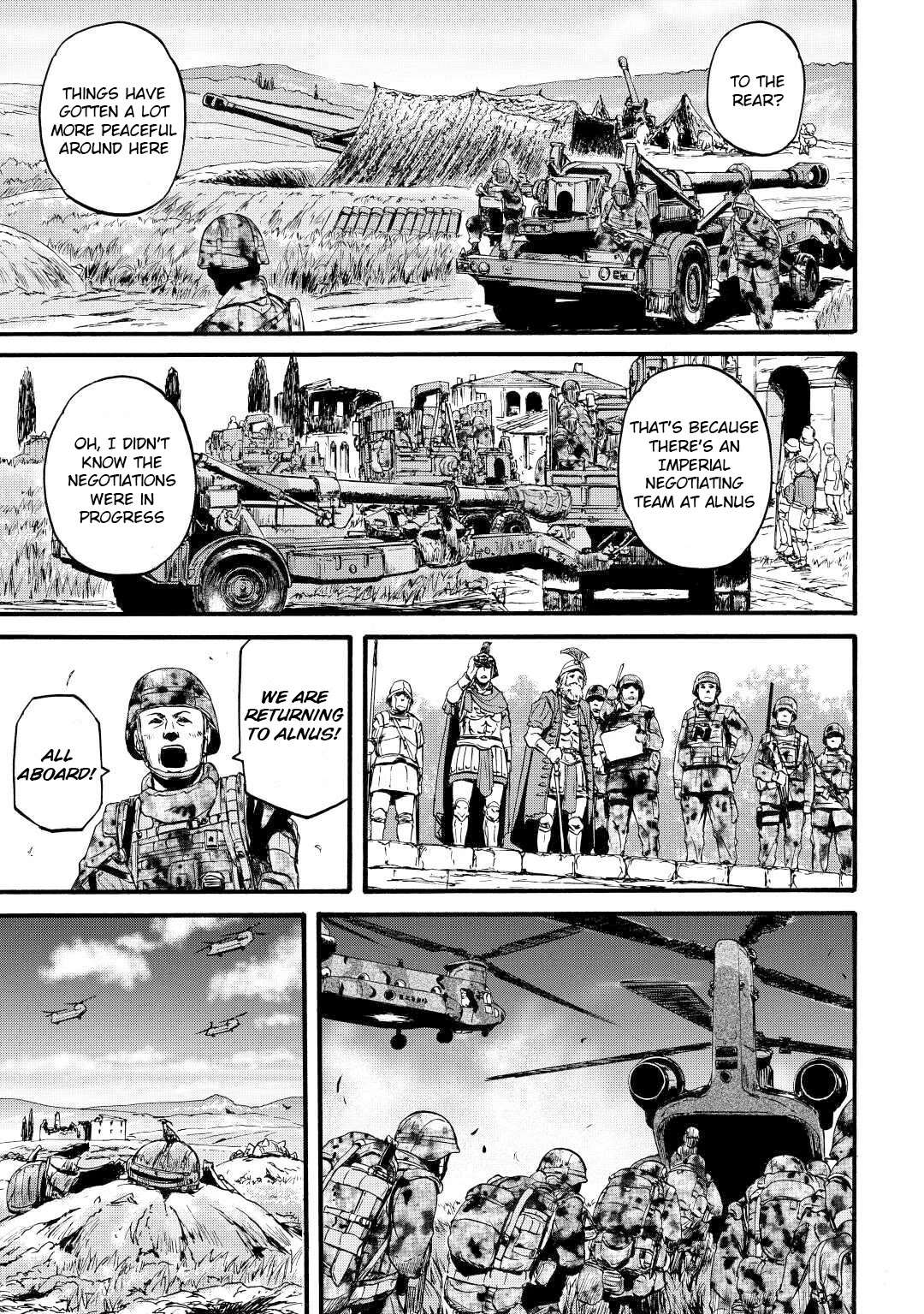 Gate - Jietai Kare no Chi nite, Kaku Tatakeri Chapter 110 page 3 - Chapter 110