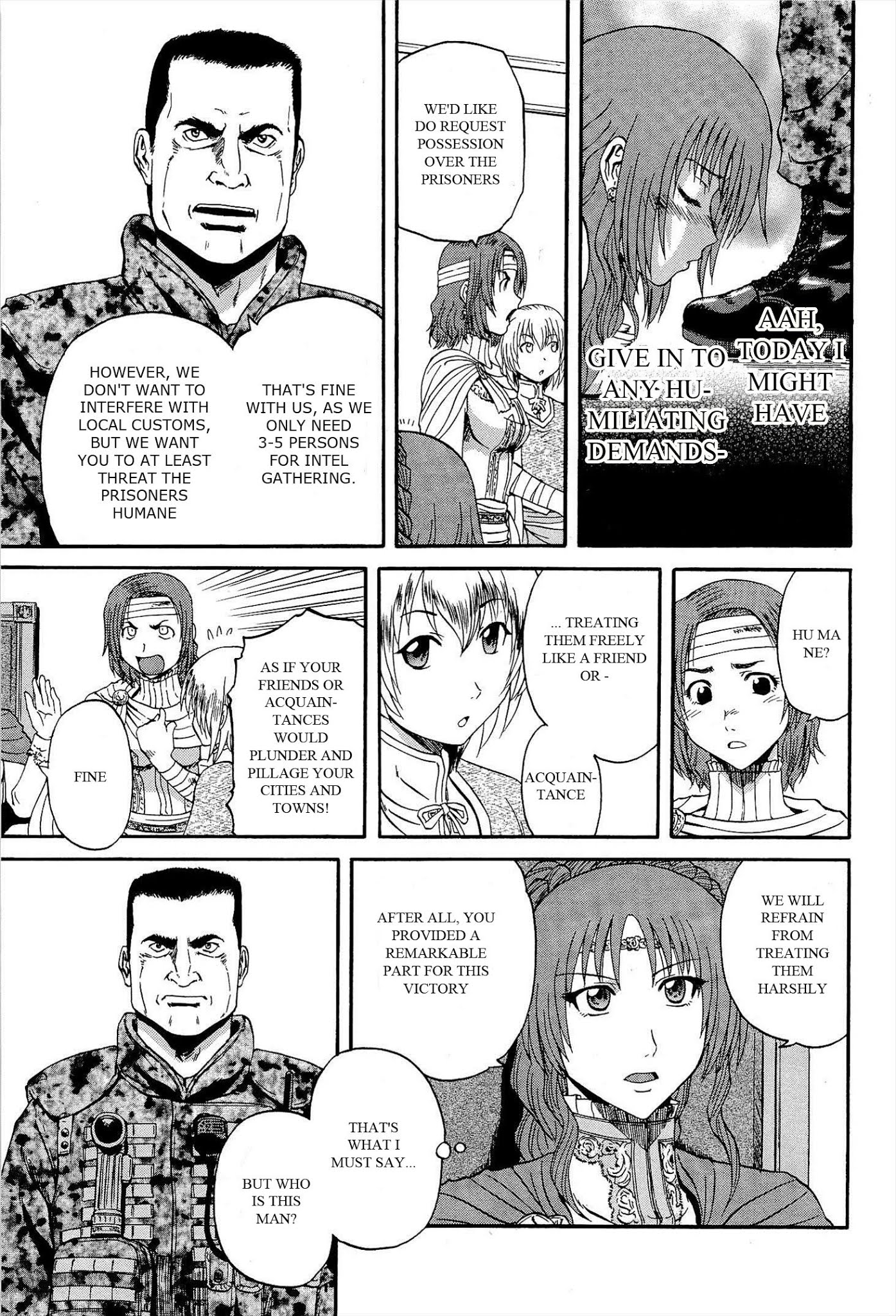 Gate - Jietai Kare no Chi nite, Kaku Tatakeri Chapter 13 page 7 - Chapter 13: Itami, a Prisoner of War