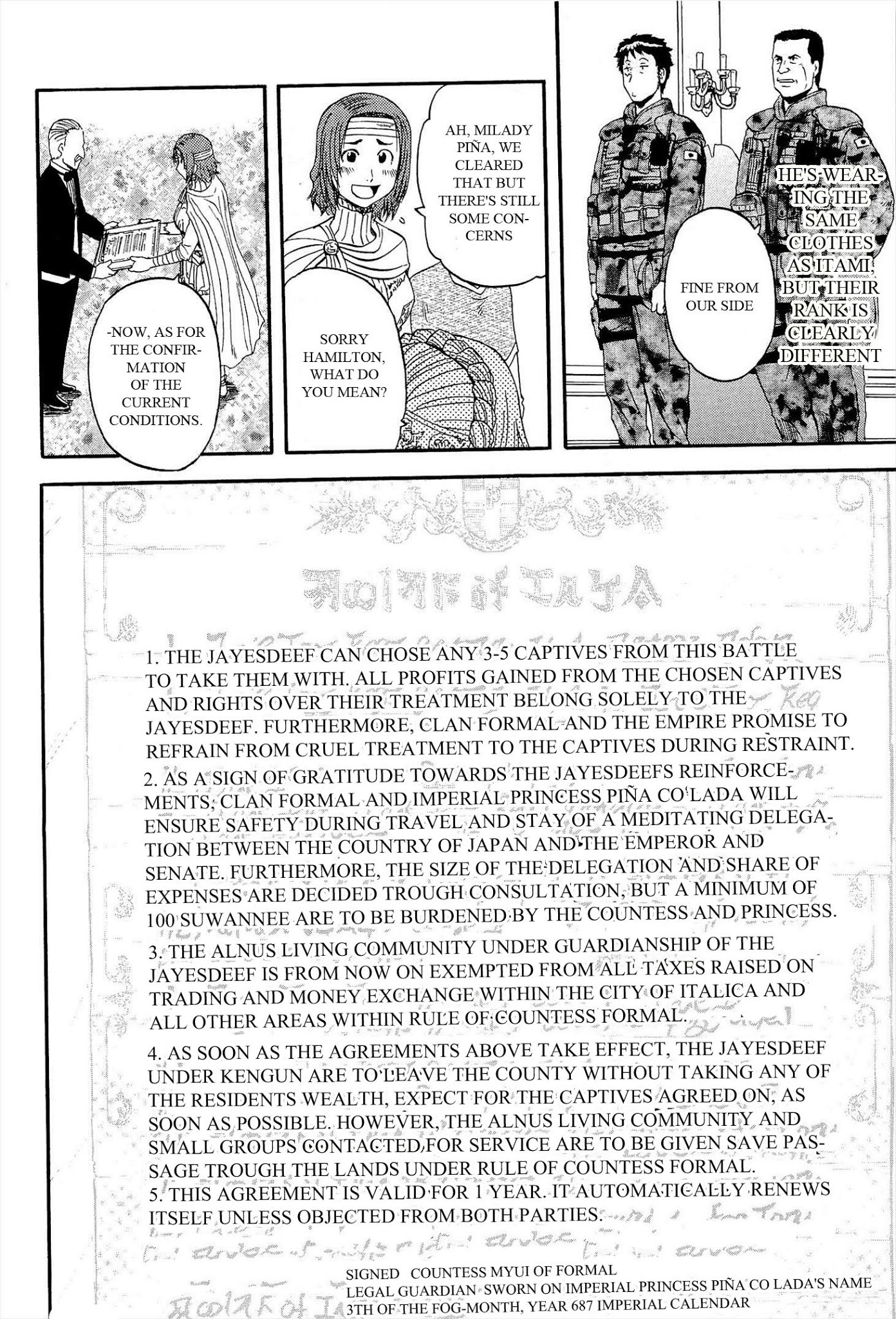 Gate - Jietai Kare no Chi nite, Kaku Tatakeri Chapter 13 page 8 - Chapter 13: Itami, a Prisoner of War