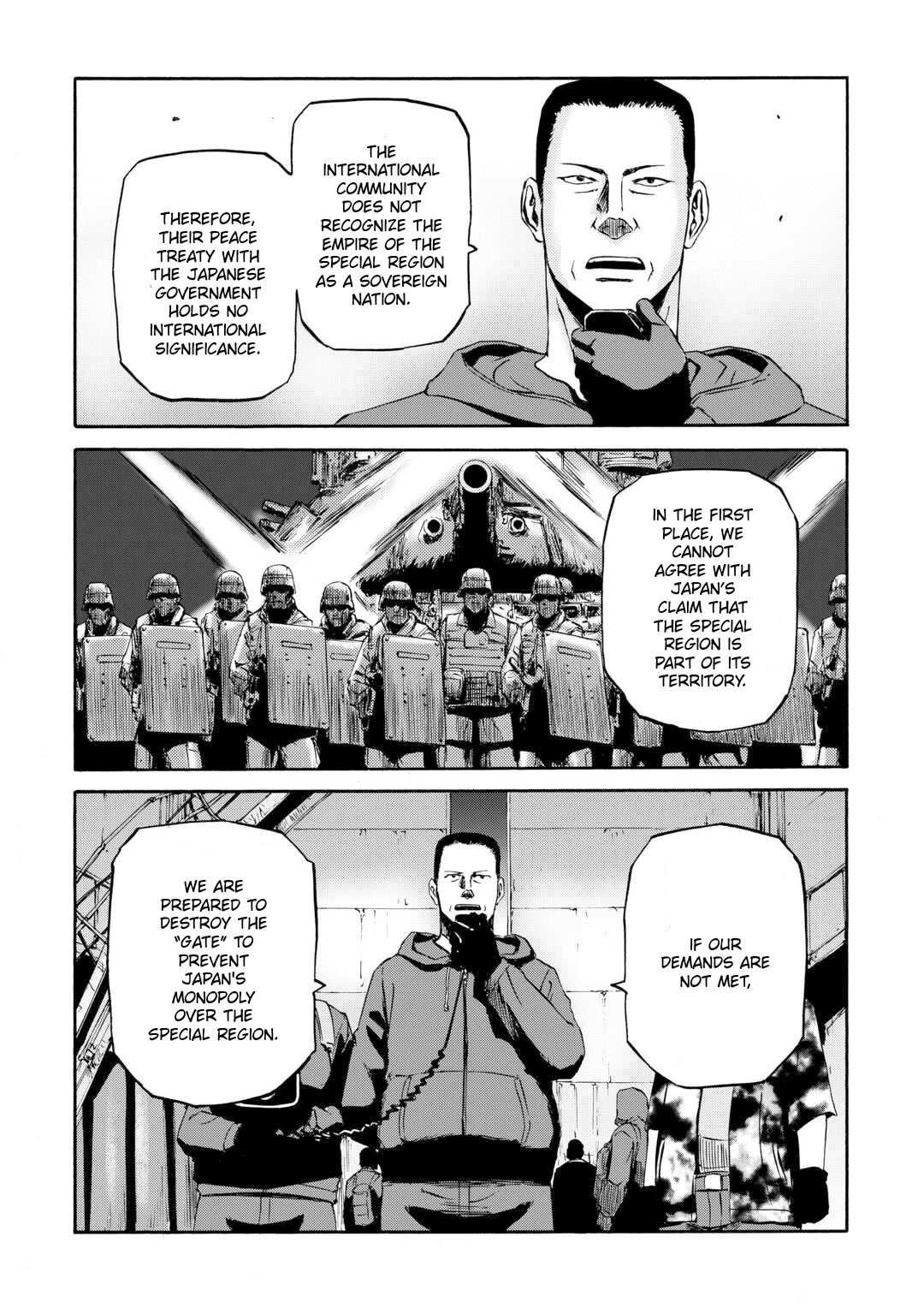 Gate - Jietai Kare no Chi nite, Kaku Tatakeri Chapter 136 page 19 - Chapter 136