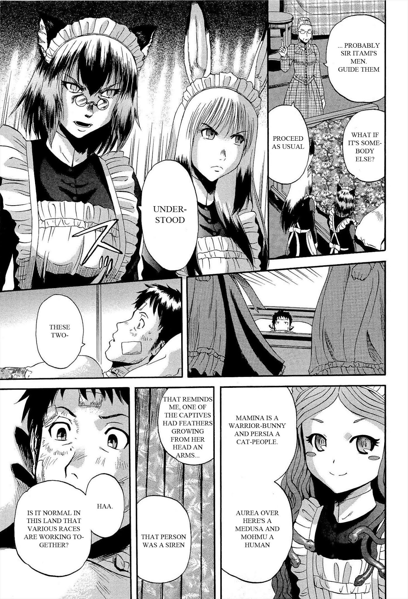 Gate - Jietai Kare no Chi nite, Kaku Tatakeri Chapter 14 page 13 - Chapter 14: At Formal Mansion