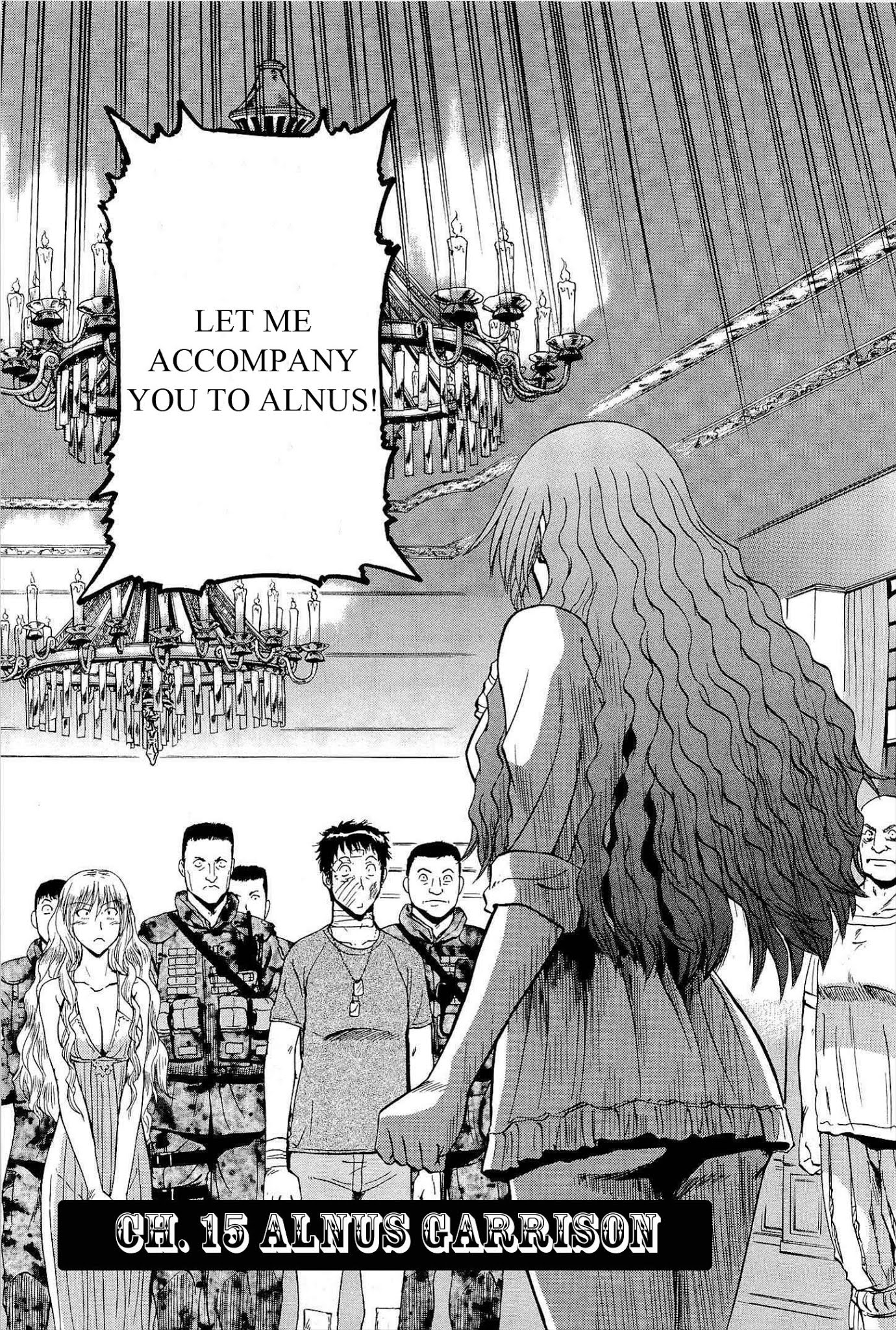 Gate - Jietai Kare no Chi nite, Kaku Tatakeri Chapter 15 page 1 - Chapter 15: Alnus Garrison