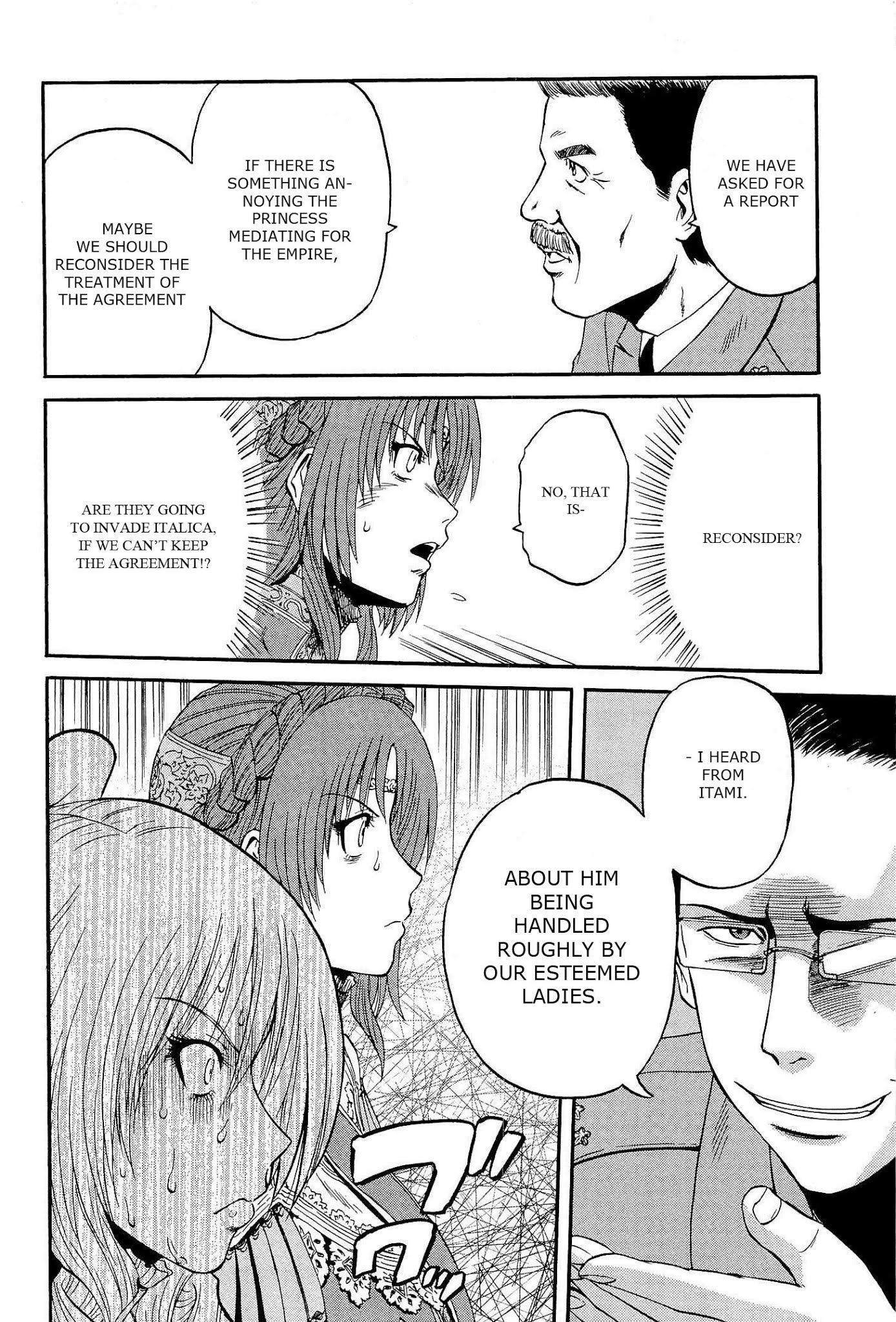 Gate - Jietai Kare no Chi nite, Kaku Tatakeri Chapter 15 page 21 - Chapter 15: Alnus Garrison