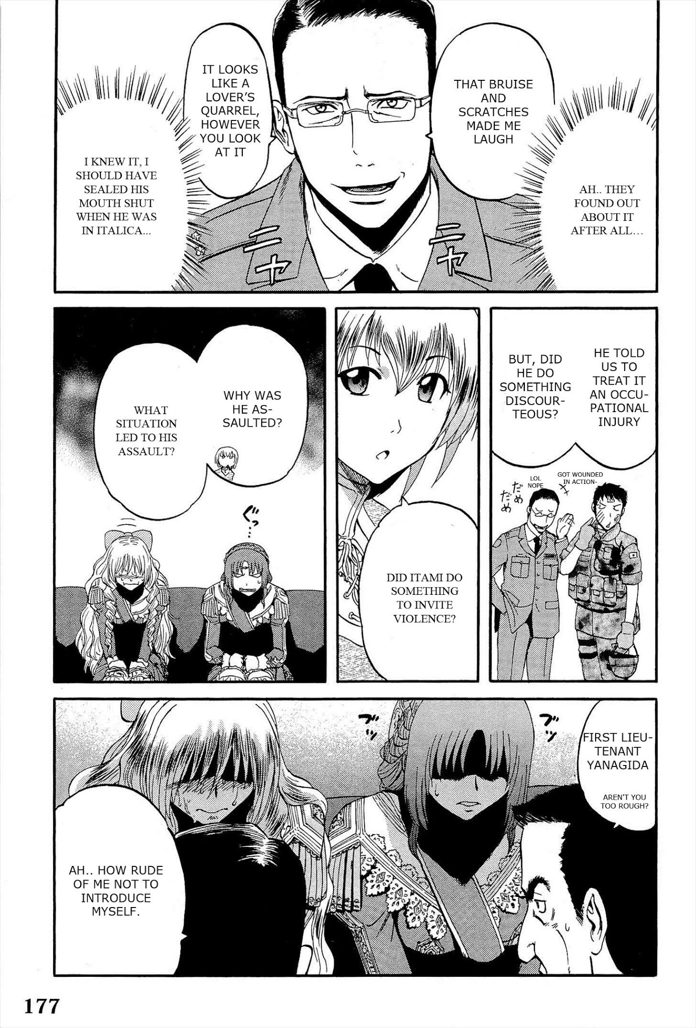 Gate - Jietai Kare no Chi nite, Kaku Tatakeri Chapter 15 page 22 - Chapter 15: Alnus Garrison