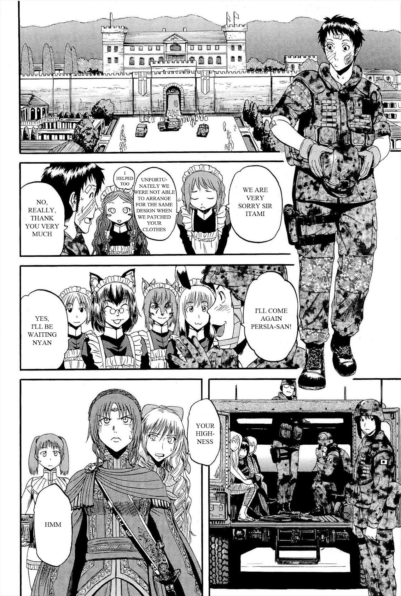 Gate - Jietai Kare no Chi nite, Kaku Tatakeri Chapter 15 page 4 - Chapter 15: Alnus Garrison