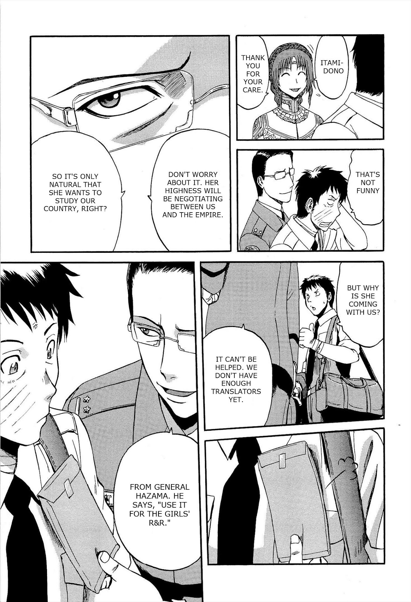 Gate - Jietai Kare no Chi nite, Kaku Tatakeri Chapter 16 page 21 - Chapter 16: To the Other Side of the Gate