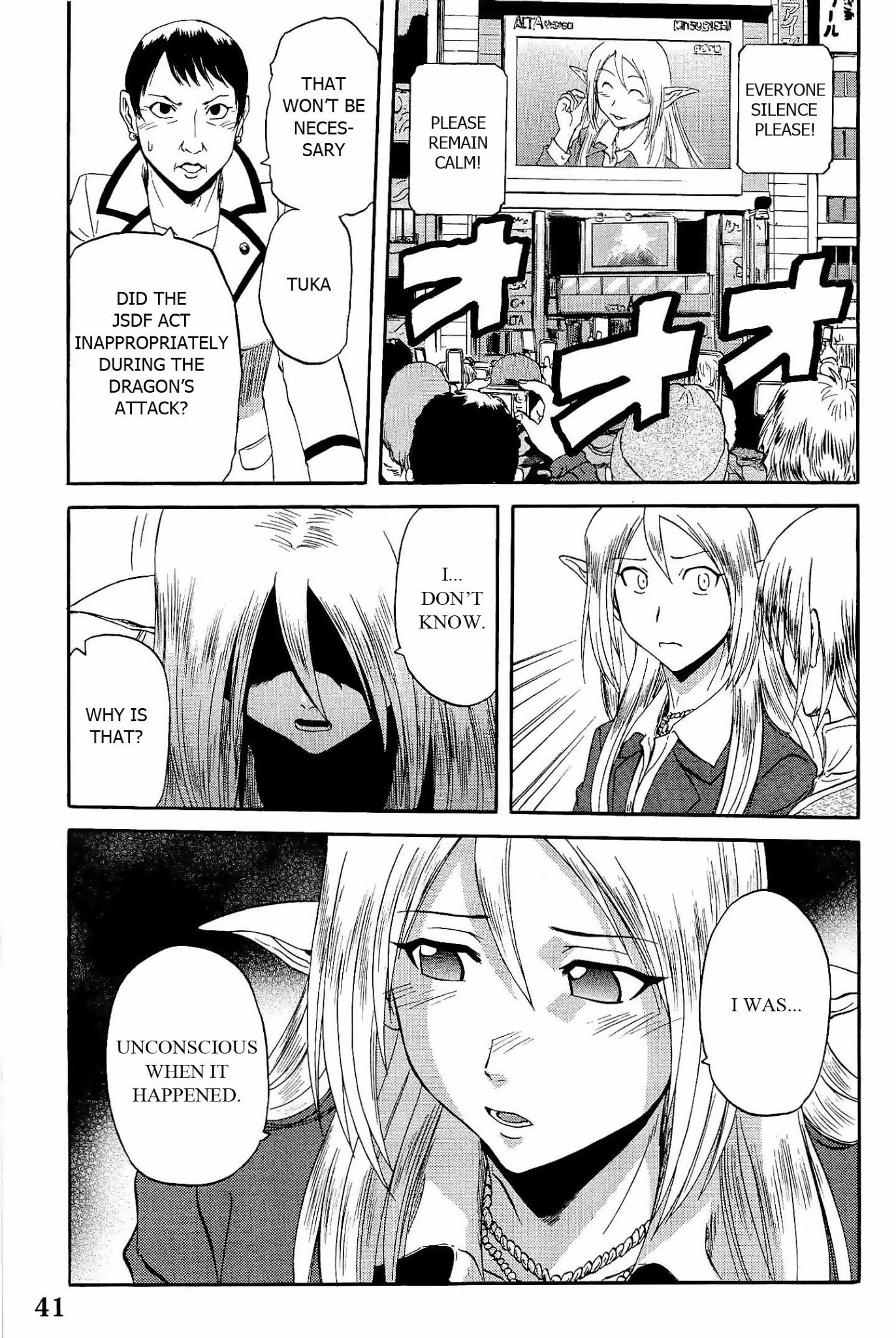 Gate - Jietai Kare no Chi nite, Kaku Tatakeri Chapter 18 page 13 - Chapter 18: The World's Greatest National Diet Broadcast