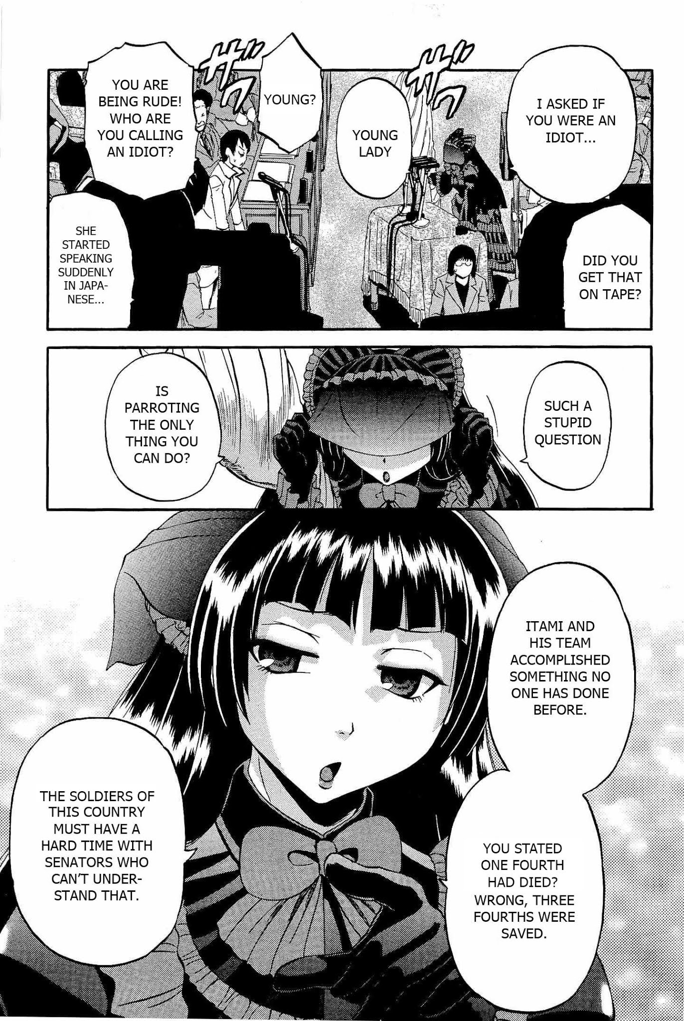 Gate - Jietai Kare no Chi nite, Kaku Tatakeri Chapter 18 page 19 - Chapter 18: The World's Greatest National Diet Broadcast
