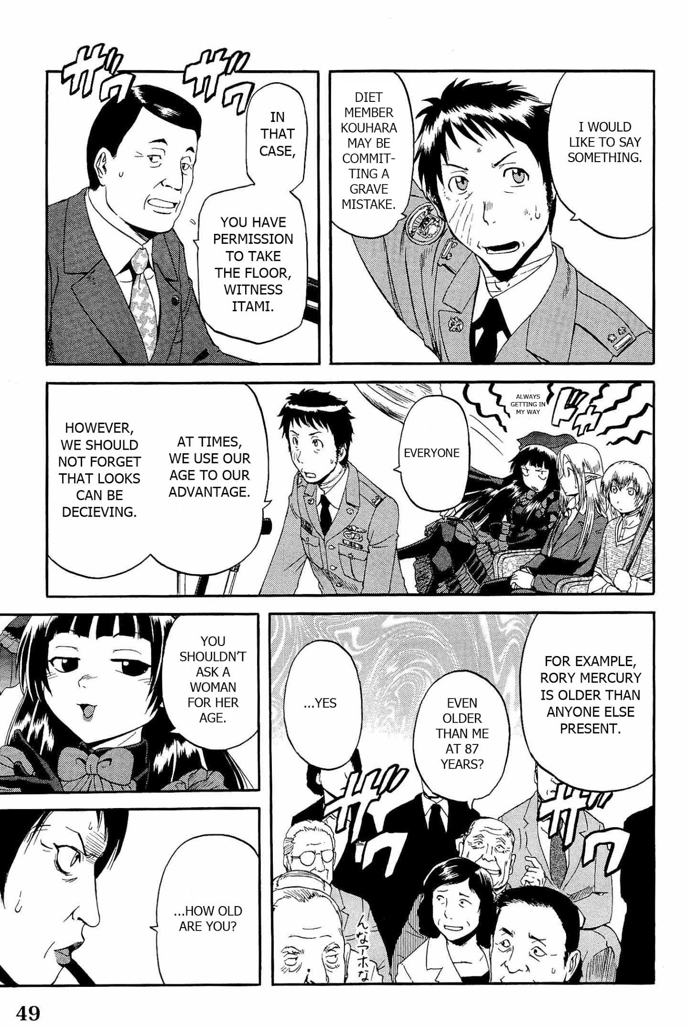 Gate - Jietai Kare no Chi nite, Kaku Tatakeri Chapter 18 page 21 - Chapter 18: The World's Greatest National Diet Broadcast