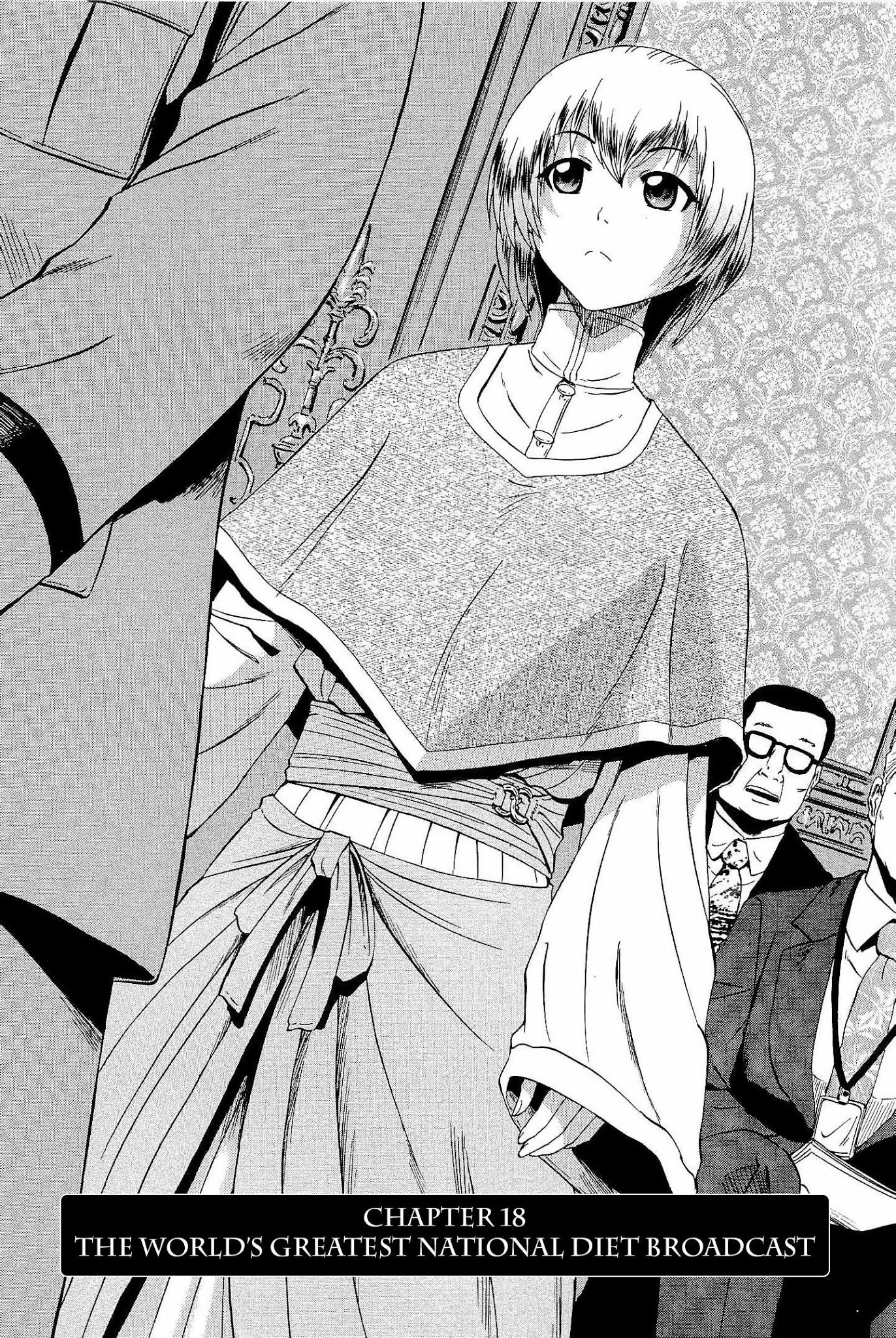 Gate - Jietai Kare no Chi nite, Kaku Tatakeri Chapter 18 page 3 - Chapter 18: The World's Greatest National Diet Broadcast