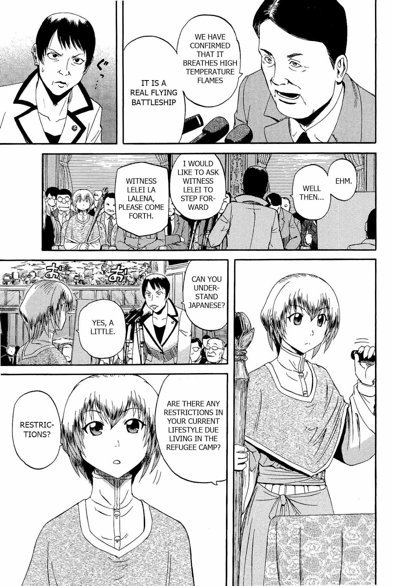 Gate - Jietai Kare no Chi nite, Kaku Tatakeri Chapter 18 page 9 - Chapter 18: The World's Greatest National Diet Broadcast