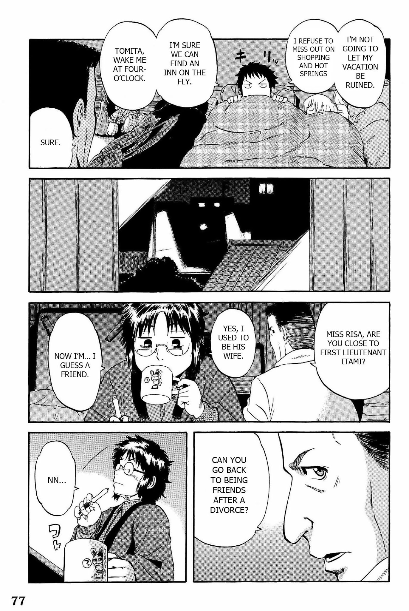 Gate - Jietai Kare no Chi nite, Kaku Tatakeri Chapter 19 page 23 - Chapter 19: Risa's Cluttered Room