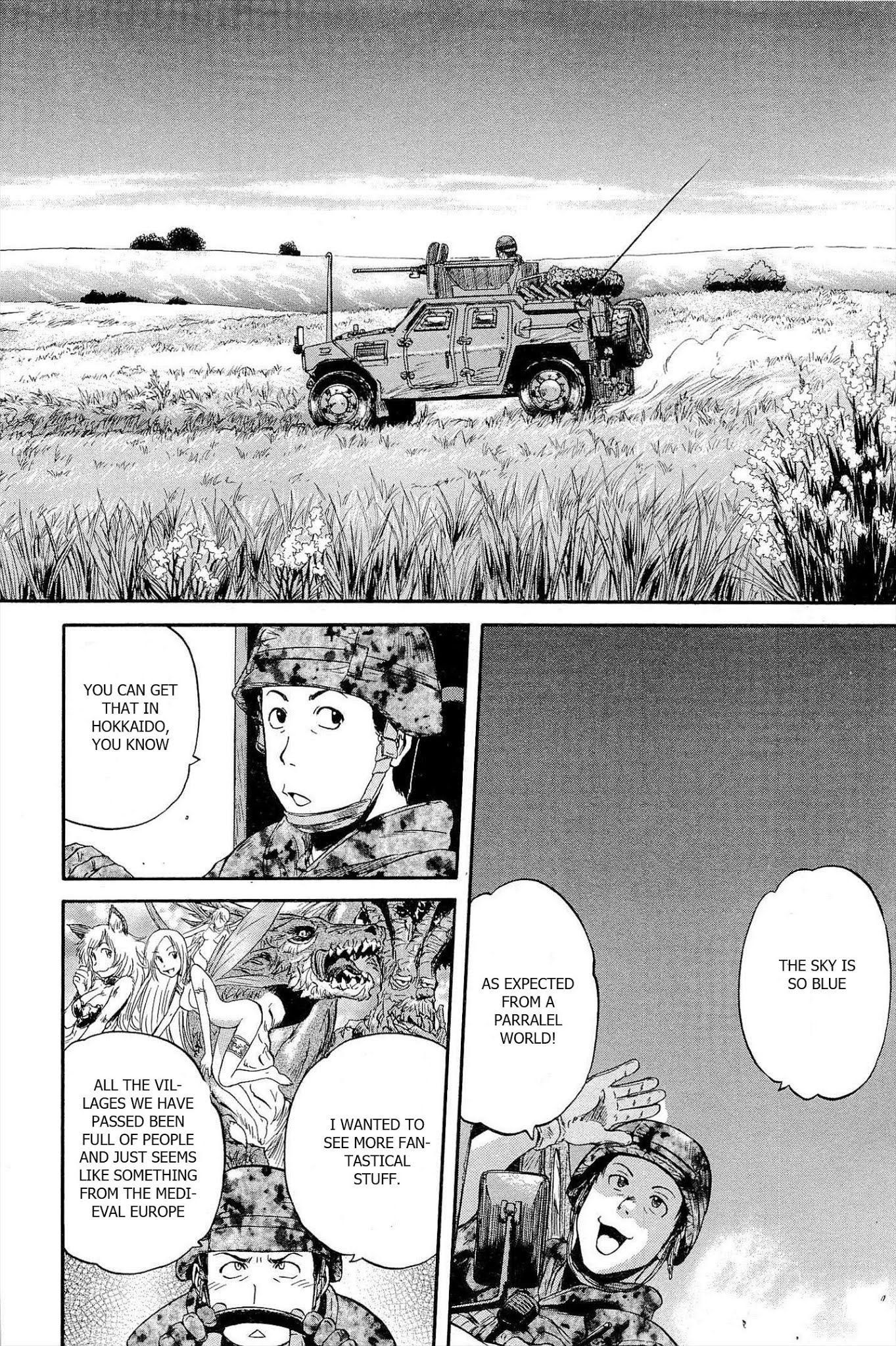 Gate - Jietai Kare no Chi nite, Kaku Tatakeri Chapter 2 page 10 - Chapter 2: Third Recon Team to the Special Region