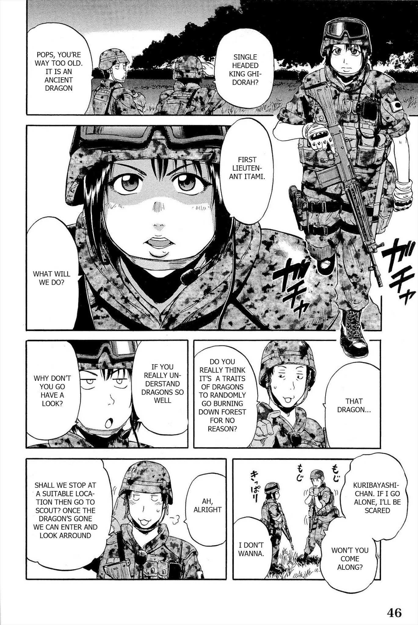 Gate - Jietai Kare no Chi nite, Kaku Tatakeri Chapter 2 page 14 - Chapter 2: Third Recon Team to the Special Region
