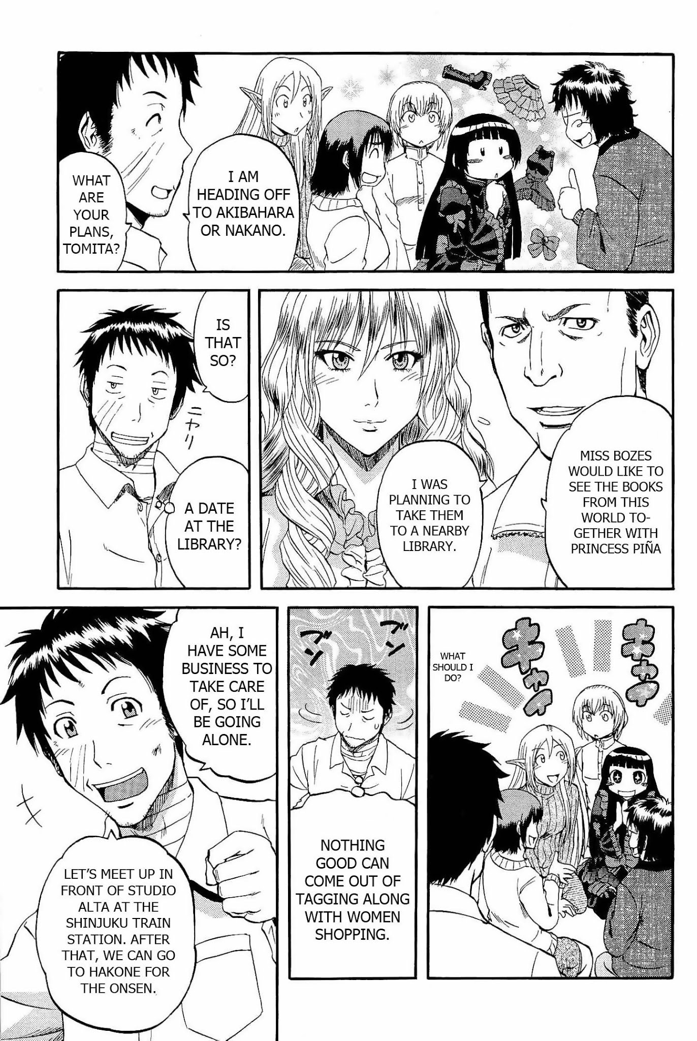Gate - Jietai Kare no Chi nite, Kaku Tatakeri Chapter 20 page 15 - Chapter 20: Sightseeing in Tokyo