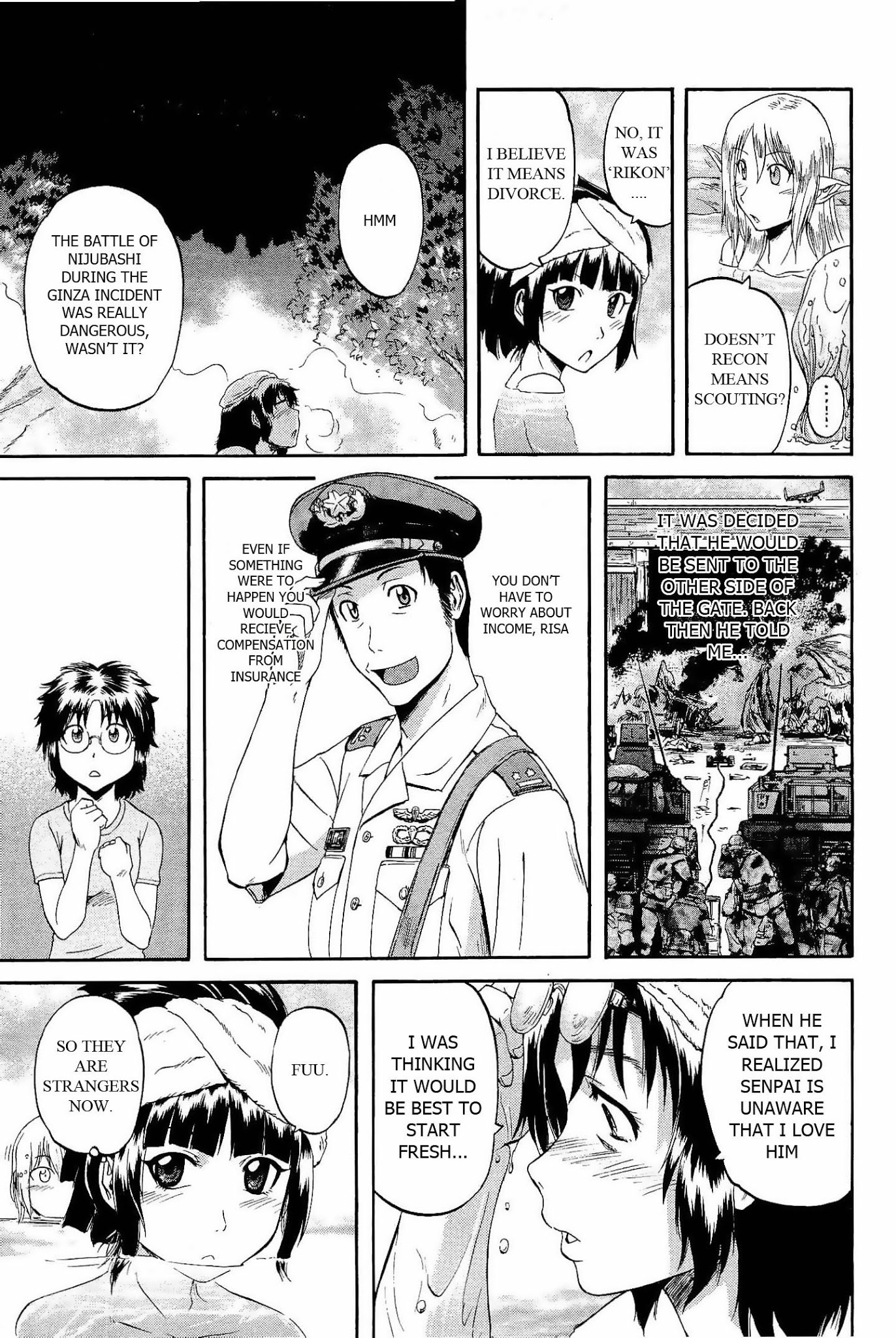 Gate - Jietai Kare no Chi nite, Kaku Tatakeri Chapter 21 page 13 - Chapter 21: Defense of Sankai Resort