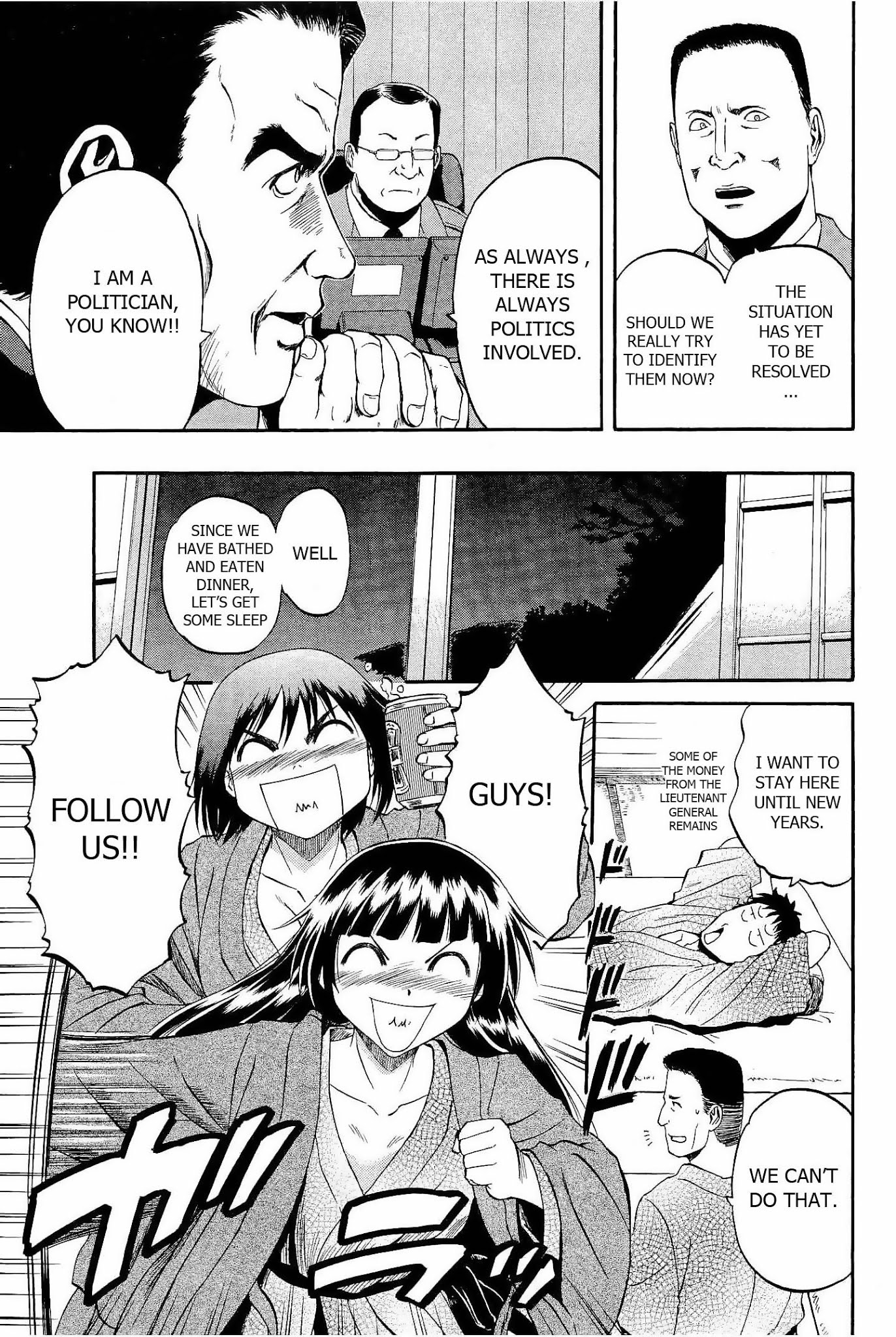 Gate - Jietai Kare no Chi nite, Kaku Tatakeri Chapter 21 page 15 - Chapter 21: Defense of Sankai Resort