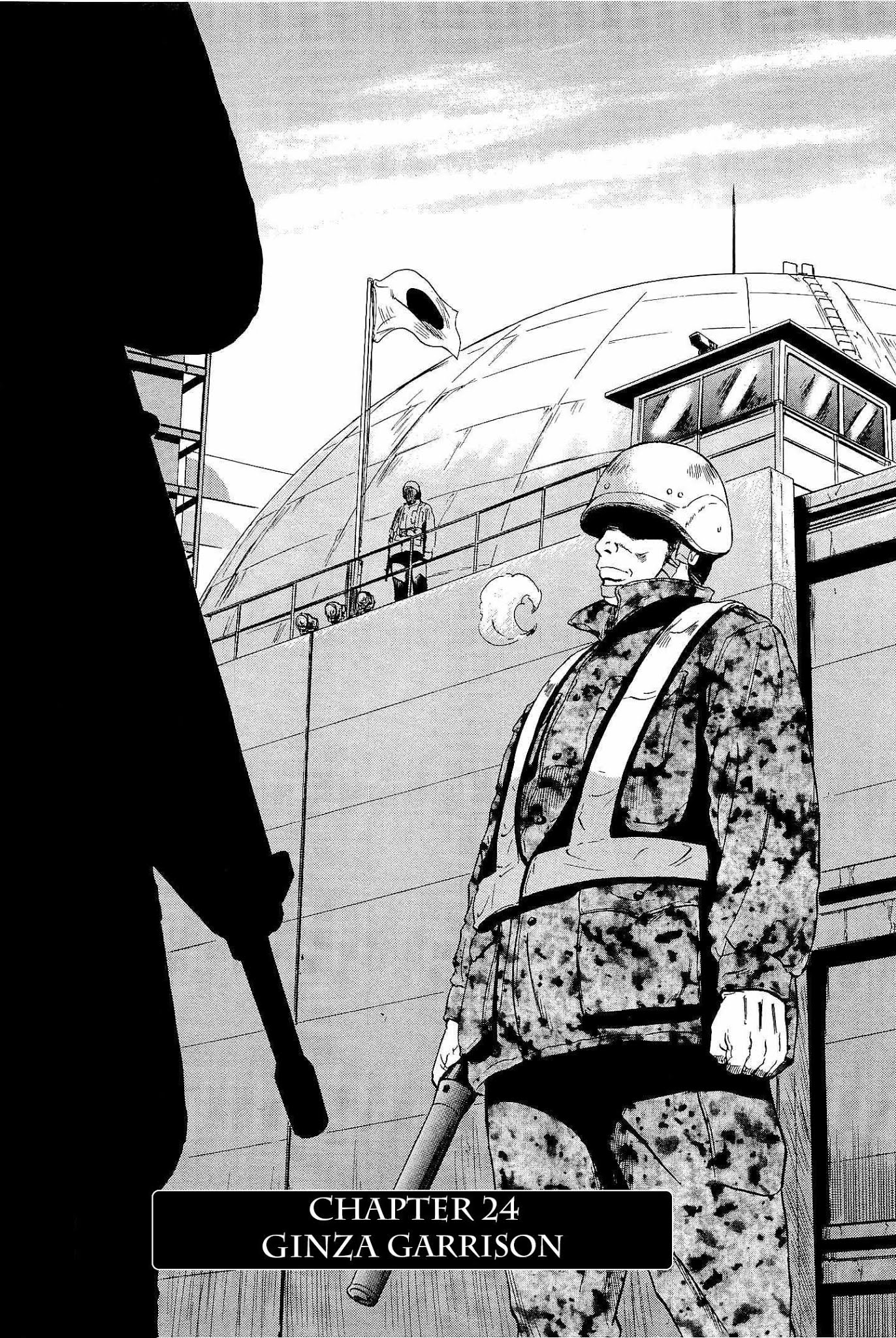 Gate - Jietai Kare no Chi nite, Kaku Tatakeri Chapter 24 page 1 - Chapter 24: Ginza Garrison