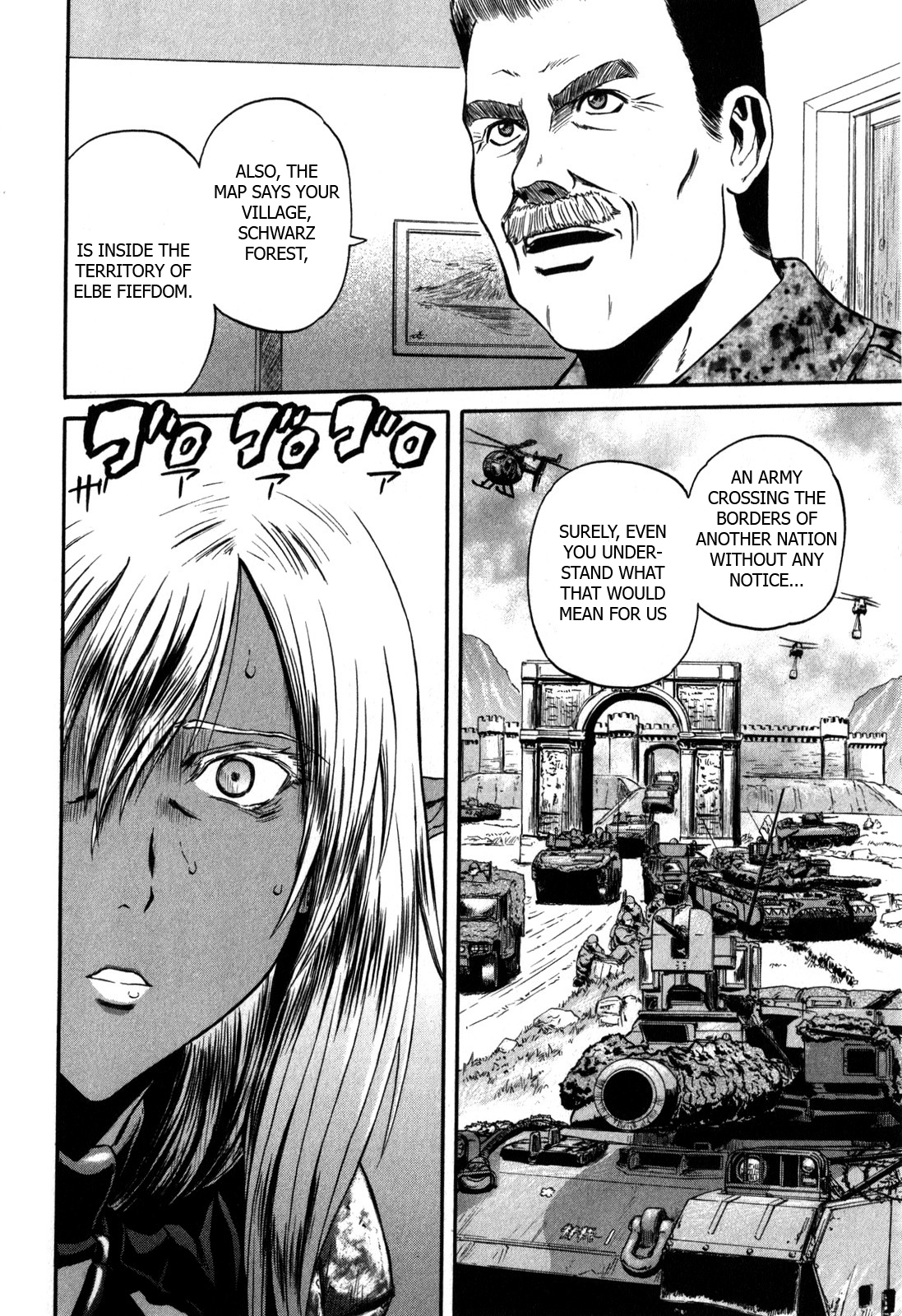 Gate - Jietai Kare no Chi nite, Kaku Tatakeri Chapter 28 page 2 - Chapter 28: Yao's Despair