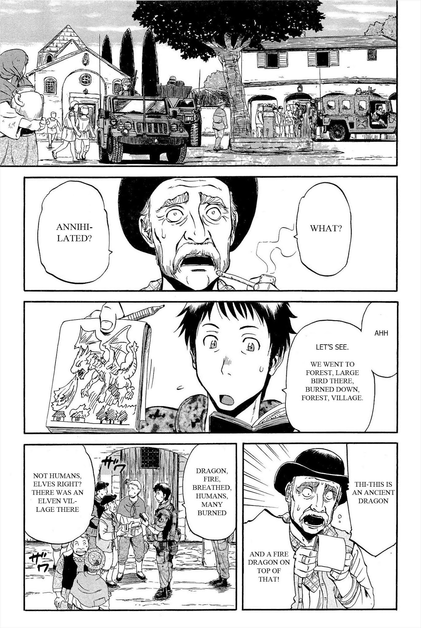 Gate - Jietai Kare no Chi nite, Kaku Tatakeri Chapter 3 page 19 - Chapter 3: Tuka and Flame Dragon
