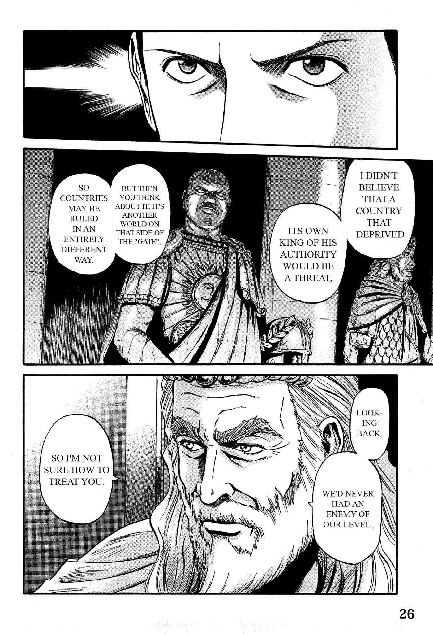 Gate - Jietai Kare no Chi nite, Kaku Tatakeri Chapter 32 page 26 - Chapter 32: The Heart of the Empire