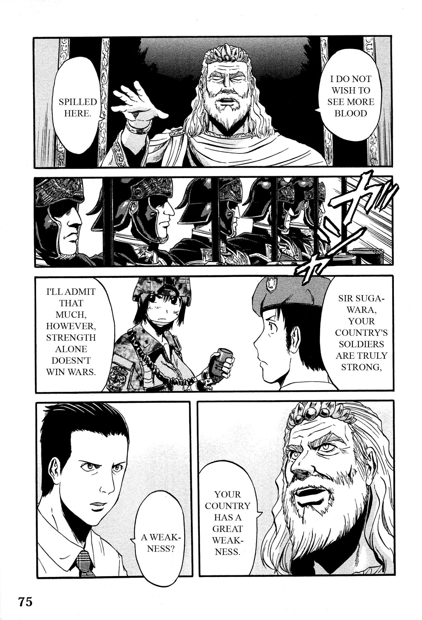 Gate - Jietai Kare no Chi nite, Kaku Tatakeri Chapter 34 page 15 - Chapter 34: Trembling Day