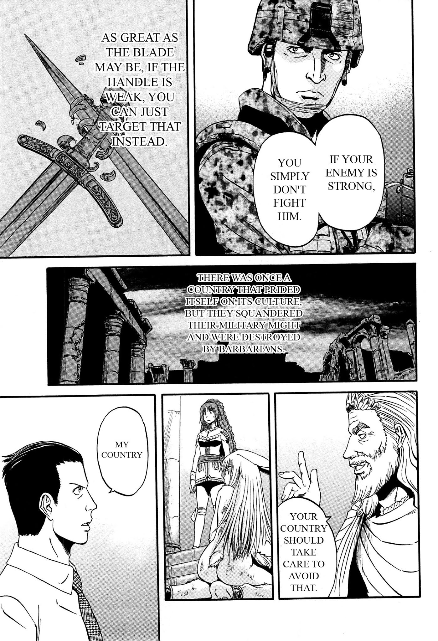Gate - Jietai Kare no Chi nite, Kaku Tatakeri Chapter 34 page 17 - Chapter 34: Trembling Day