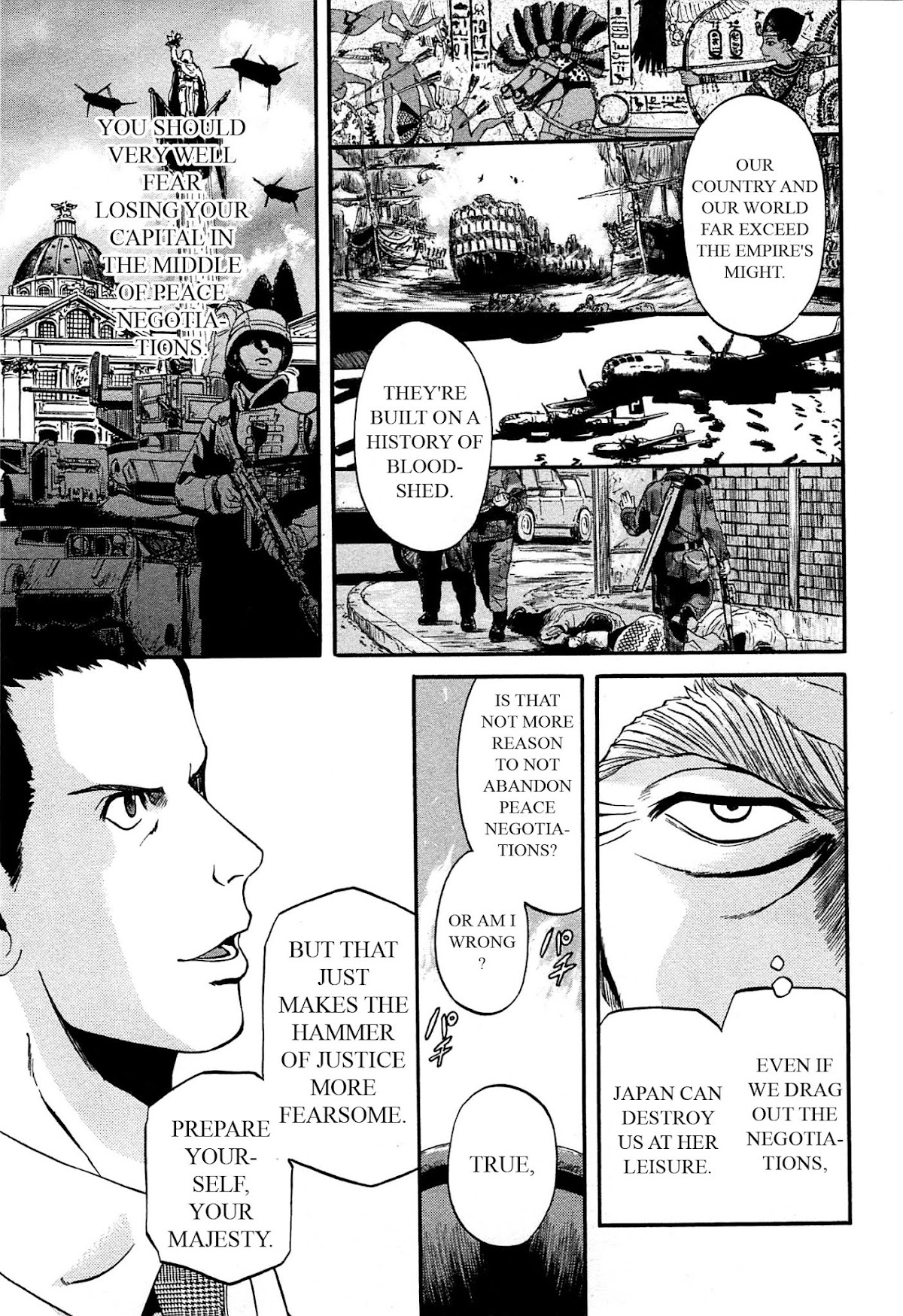 Gate - Jietai Kare no Chi nite, Kaku Tatakeri Chapter 34 page 19 - Chapter 34: Trembling Day