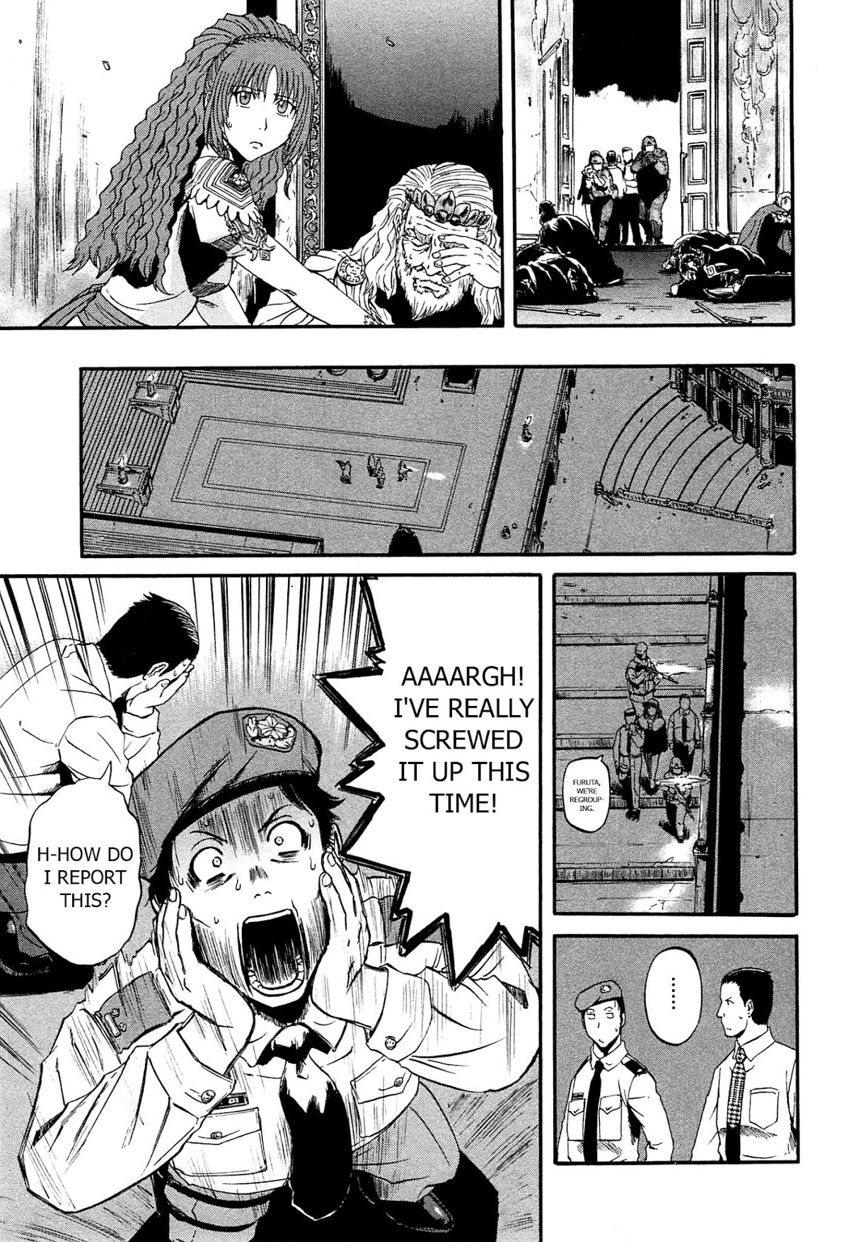 Gate - Jietai Kare no Chi nite, Kaku Tatakeri Chapter 34 page 21 - Chapter 34: Trembling Day