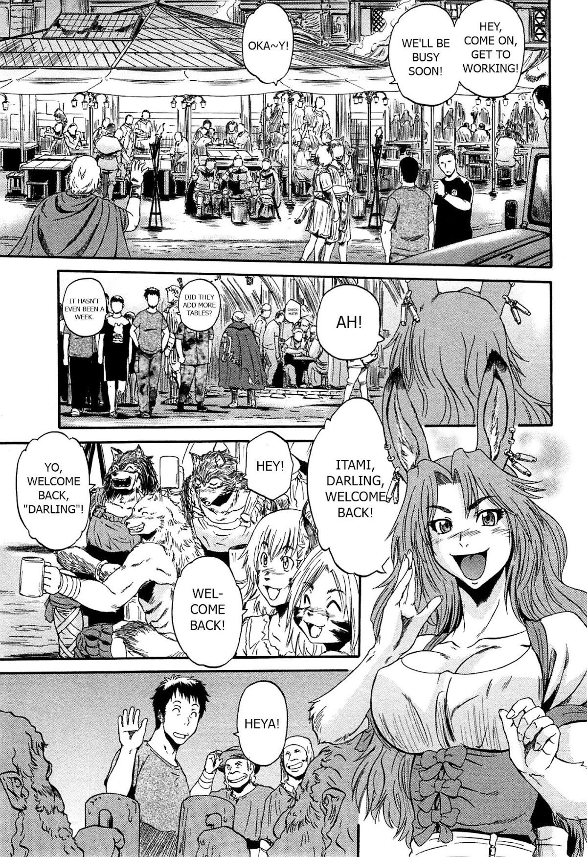 Gate - Jietai Kare no Chi nite, Kaku Tatakeri Chapter 36 page 17 - Chapter 36: Noriko's Return