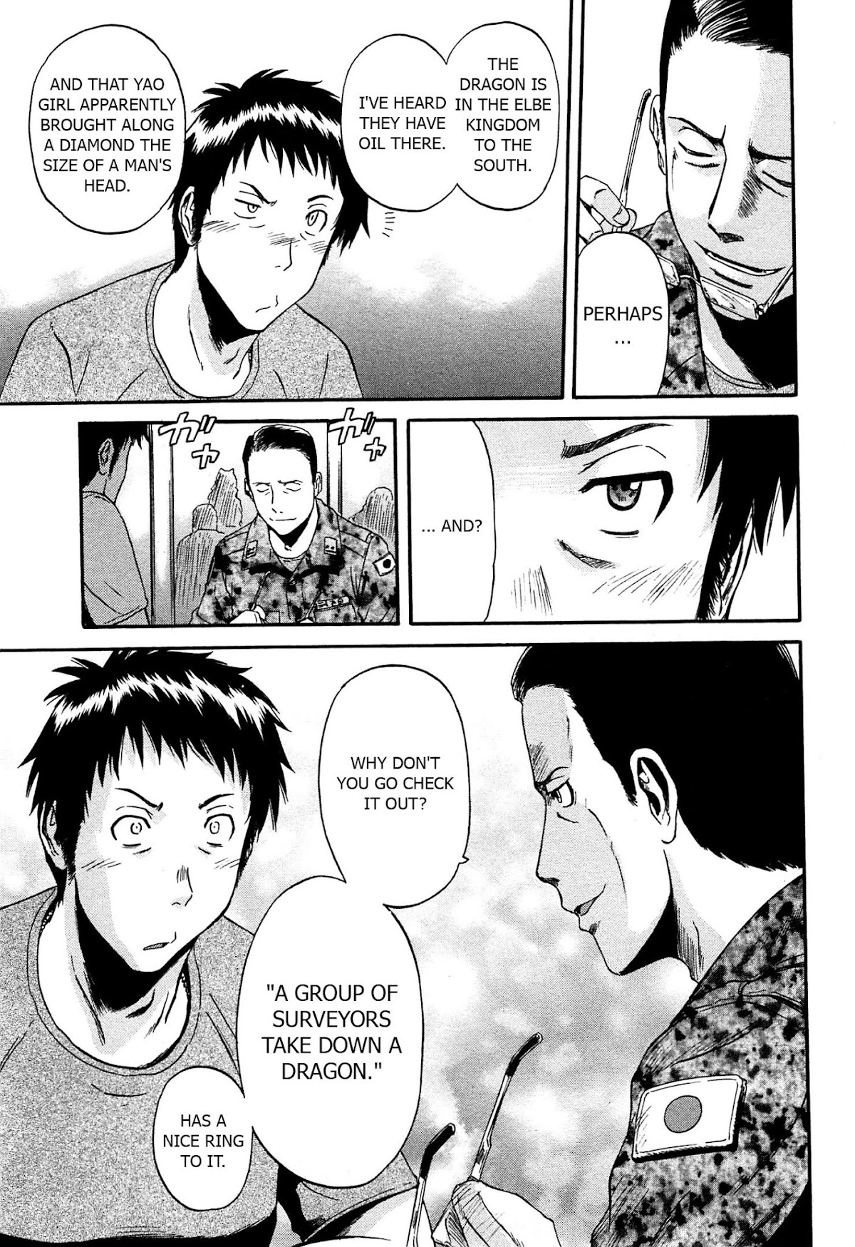 Gate - Jietai Kare no Chi nite, Kaku Tatakeri Chapter 36 page 21 - Chapter 36: Noriko's Return
