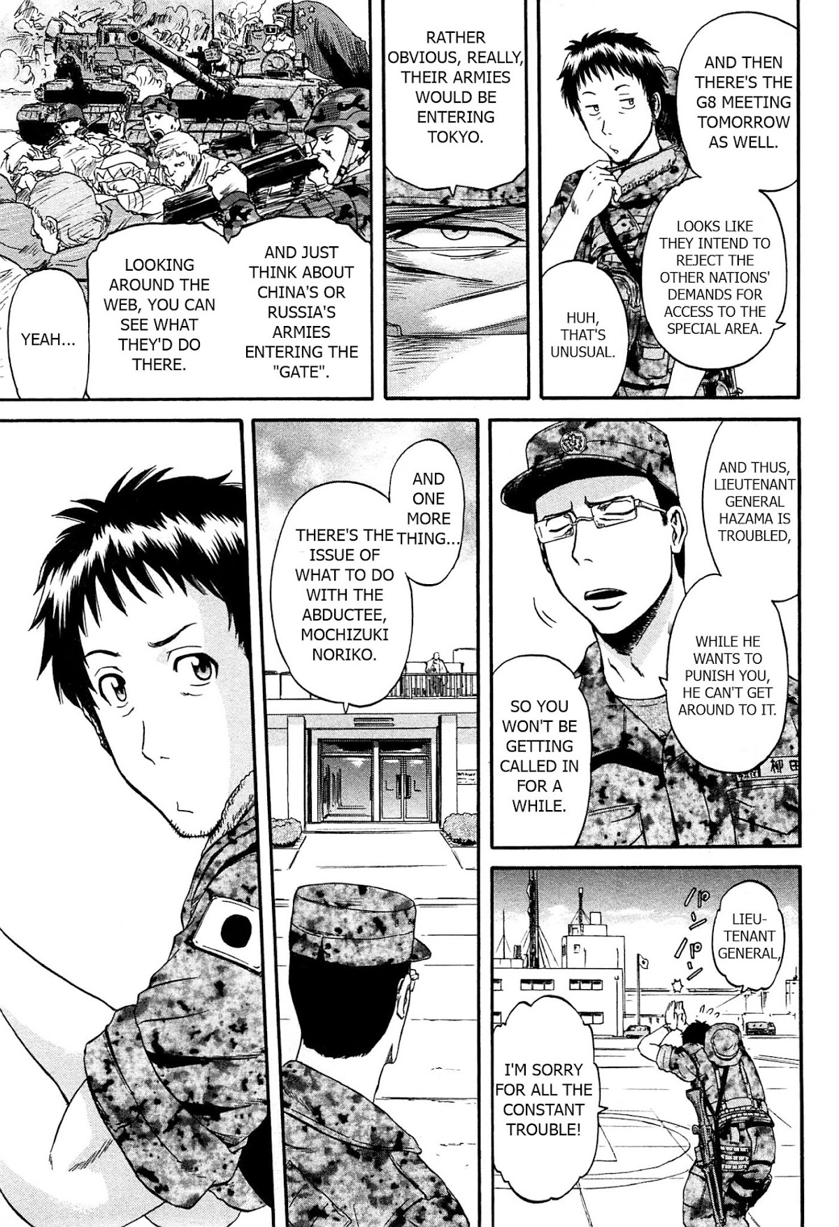 Gate - Jietai Kare no Chi nite, Kaku Tatakeri Chapter 36 page 7 - Chapter 36: Noriko's Return