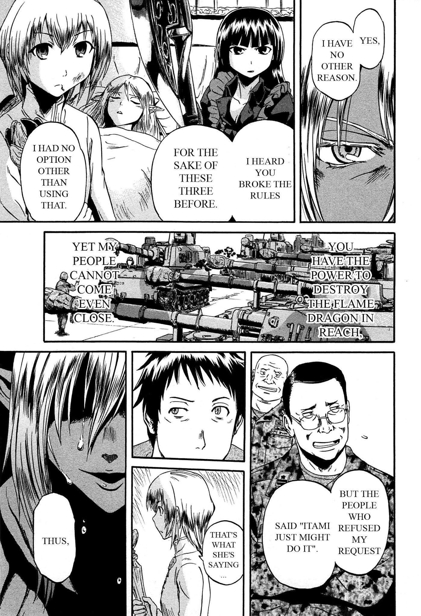 Gate - Jietai Kare no Chi nite, Kaku Tatakeri Chapter 37 page 23 - Chapter 37: Tuka's Eye