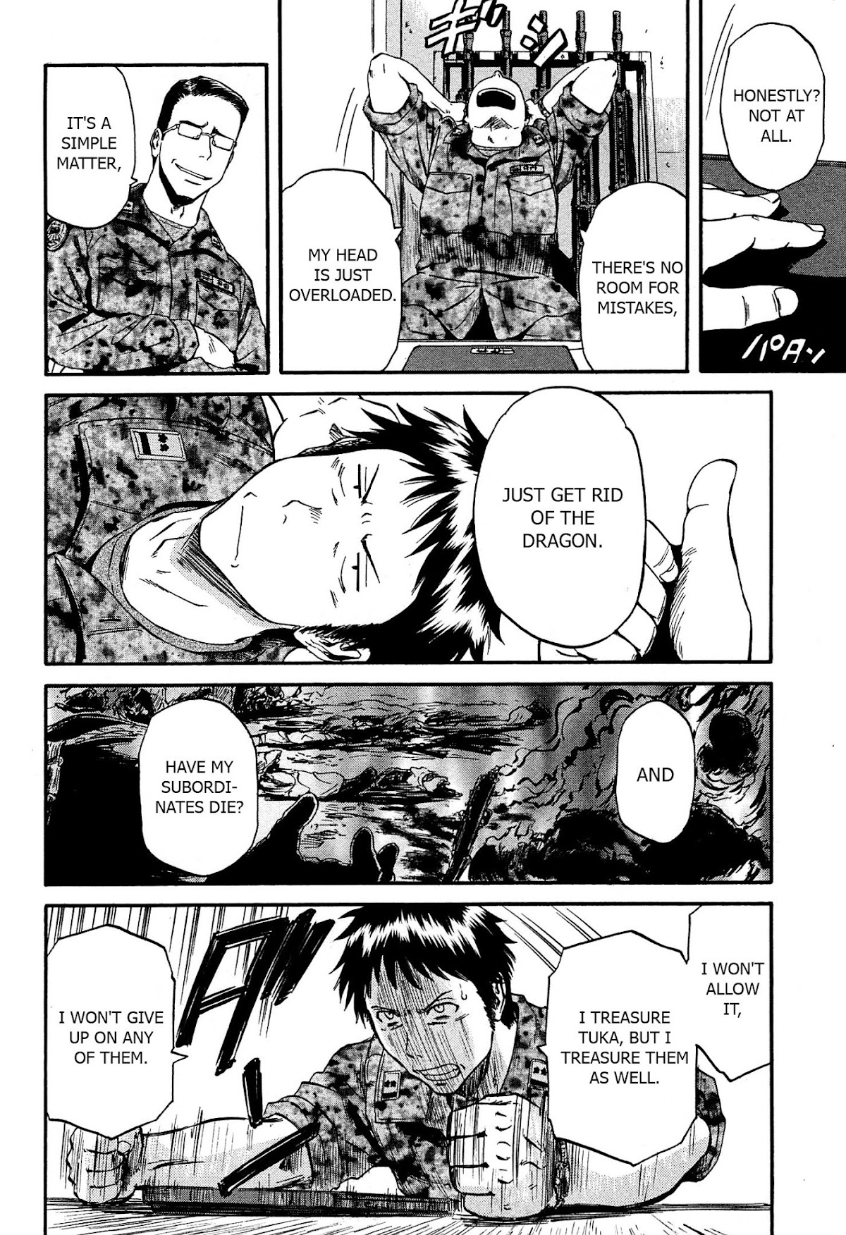 Gate - Jietai Kare no Chi nite, Kaku Tatakeri Chapter 37 page 34 - Chapter 37: Tuka's Eye