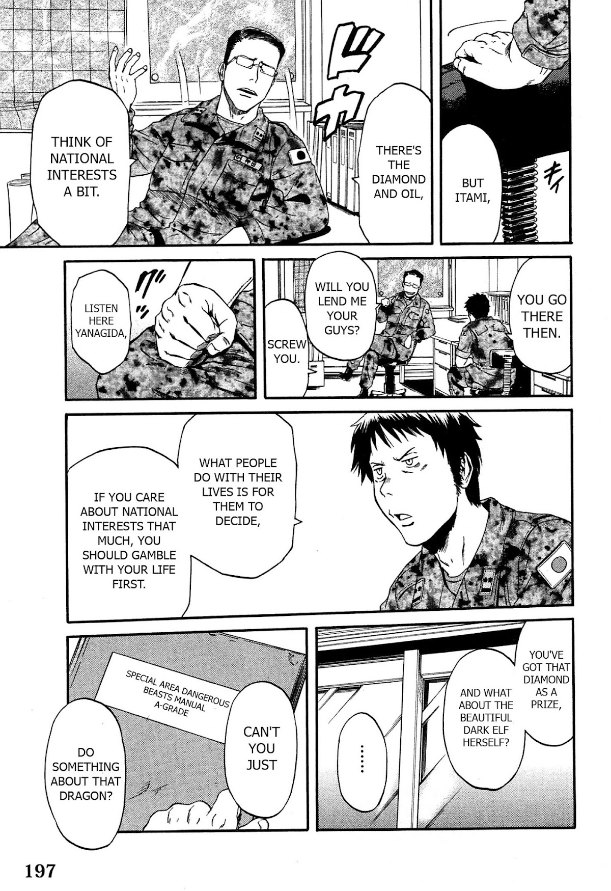 Gate - Jietai Kare no Chi nite, Kaku Tatakeri Chapter 37 page 37 - Chapter 37: Tuka's Eye