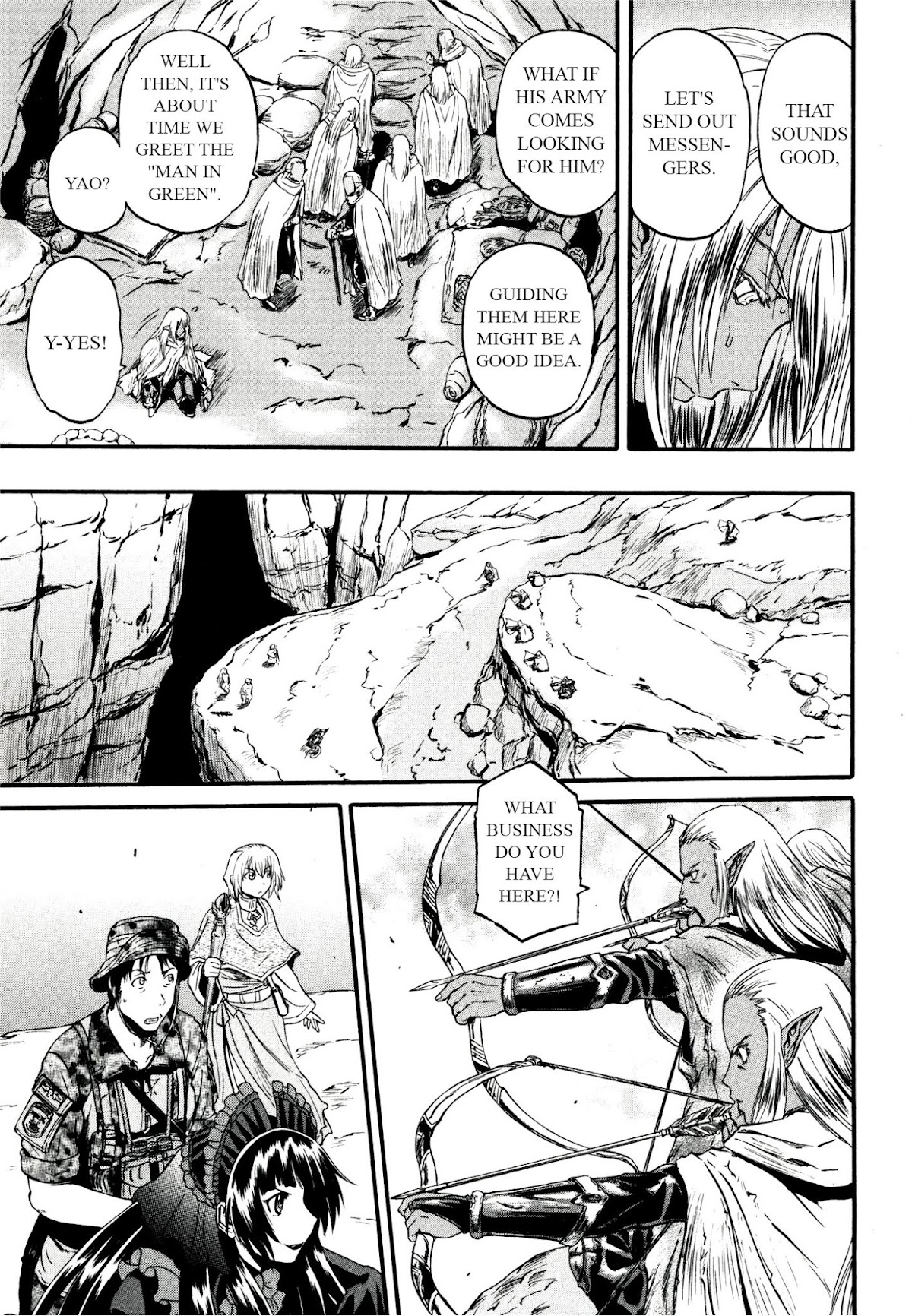 Gate - Jietai Kare no Chi nite, Kaku Tatakeri Chapter 41 page 10 - Chapter 41: (Chapter 41 & 42) The Dark Elves' Valley