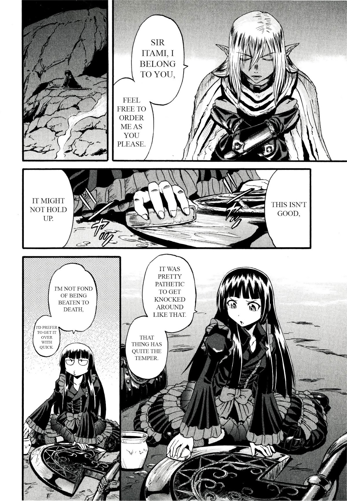 Gate - Jietai Kare no Chi nite, Kaku Tatakeri Chapter 41 page 42 - Chapter 41: (Chapter 41 & 42) The Dark Elves' Valley
